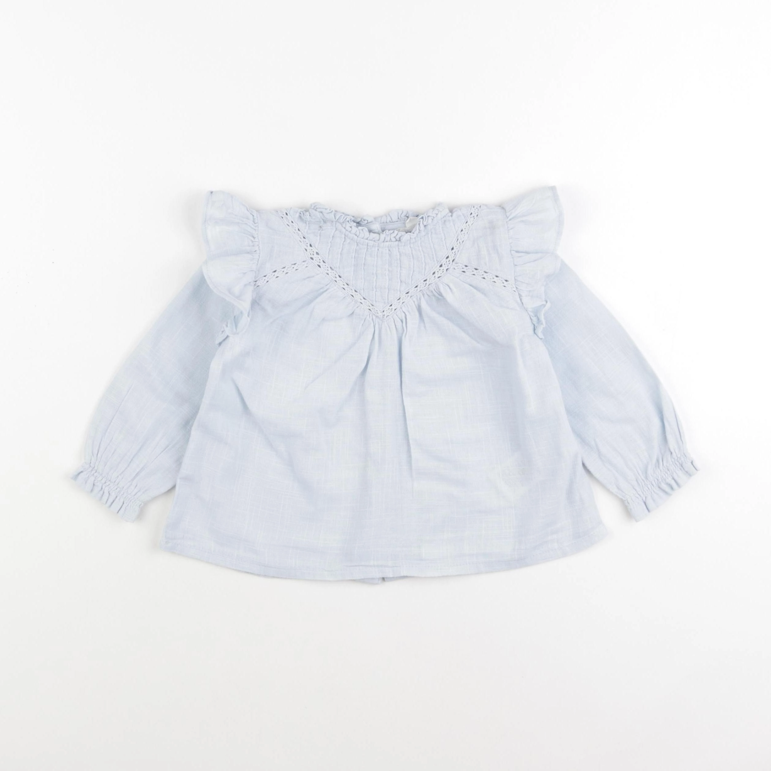 Vertbaudet - blouse bleu - 18 mois