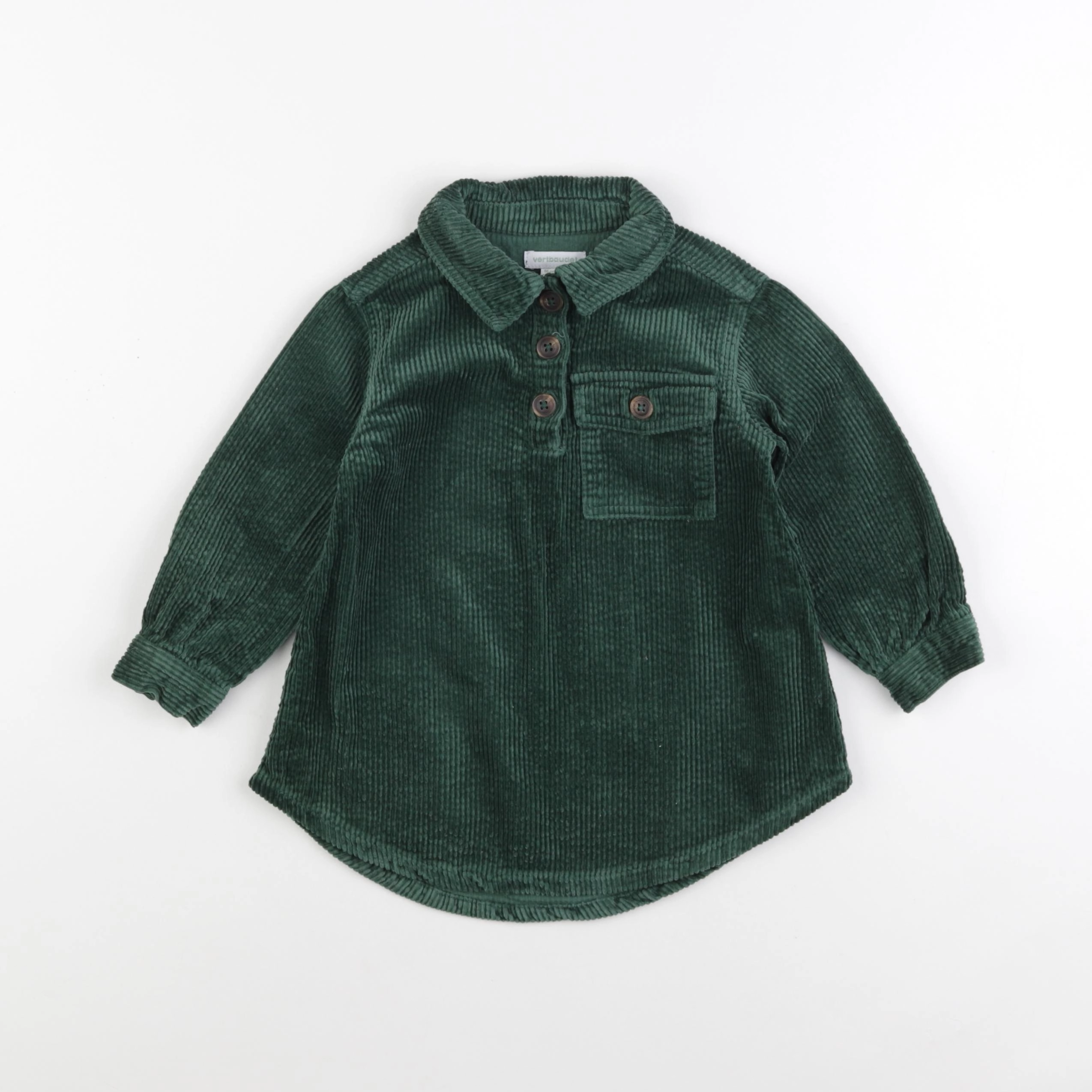 Vertbaudet - robe vert - 2 ans