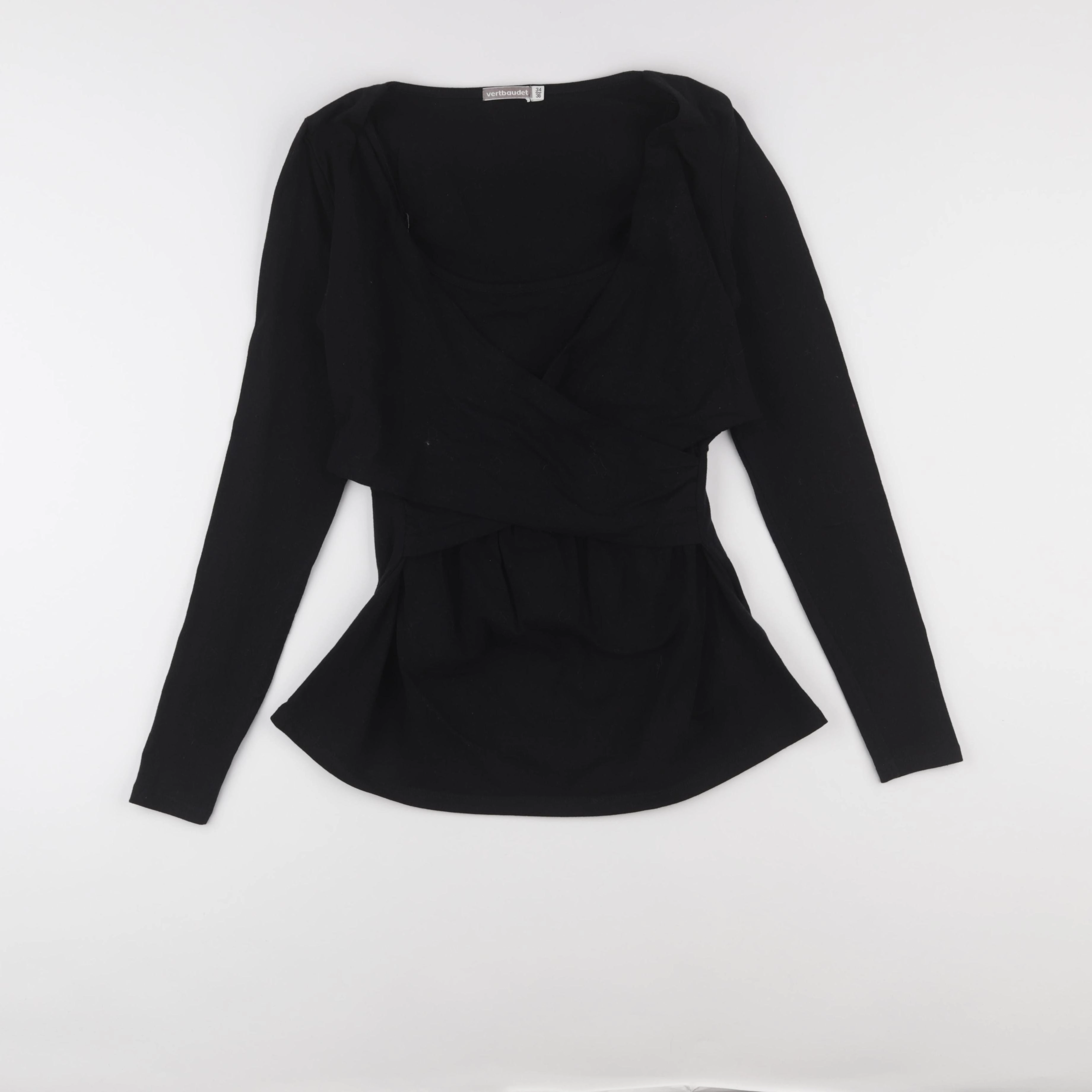 Vertbaudet - tee-shirt allaitement noir - 34 à 36