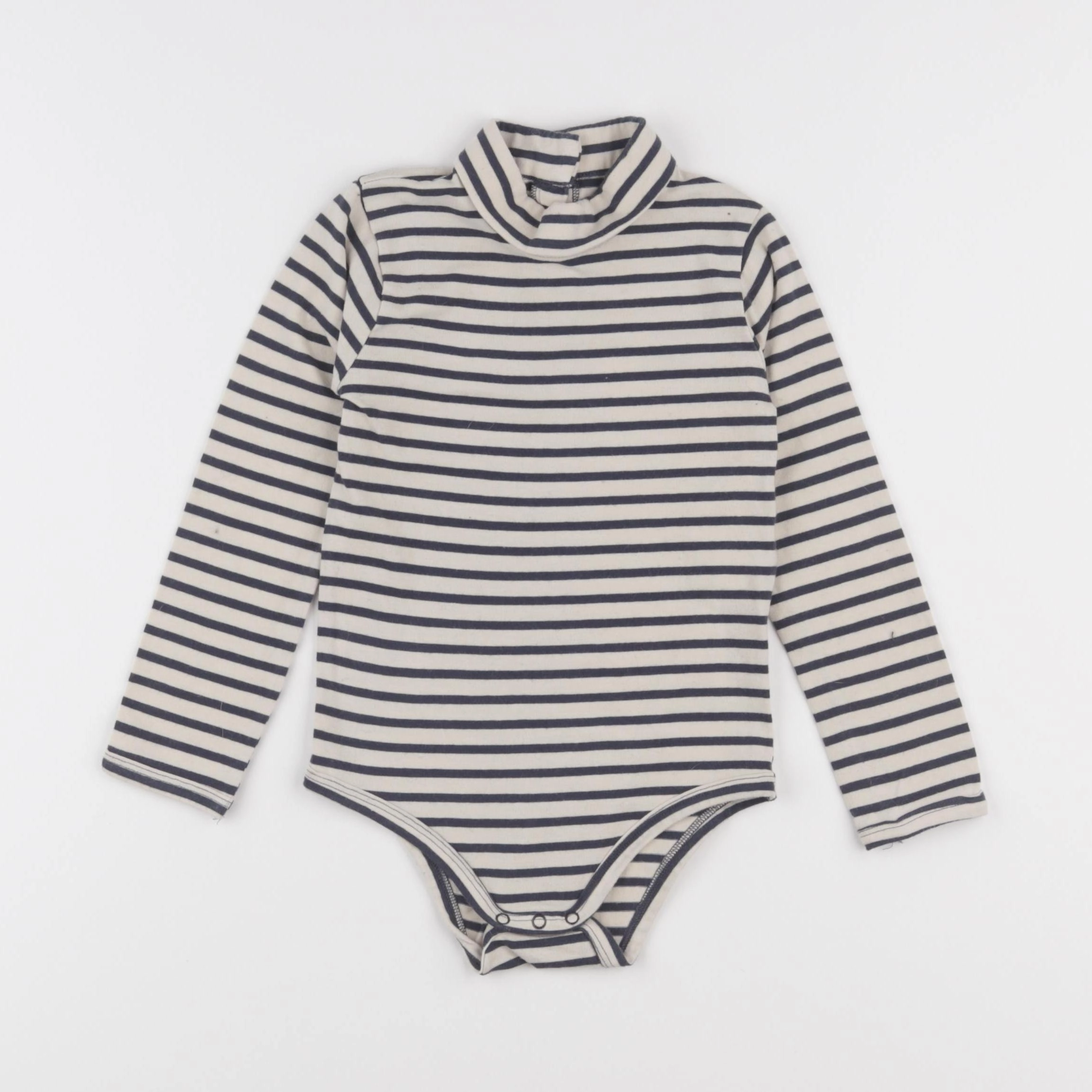 Vertbaudet - body à col beige, bleu - 36 mois