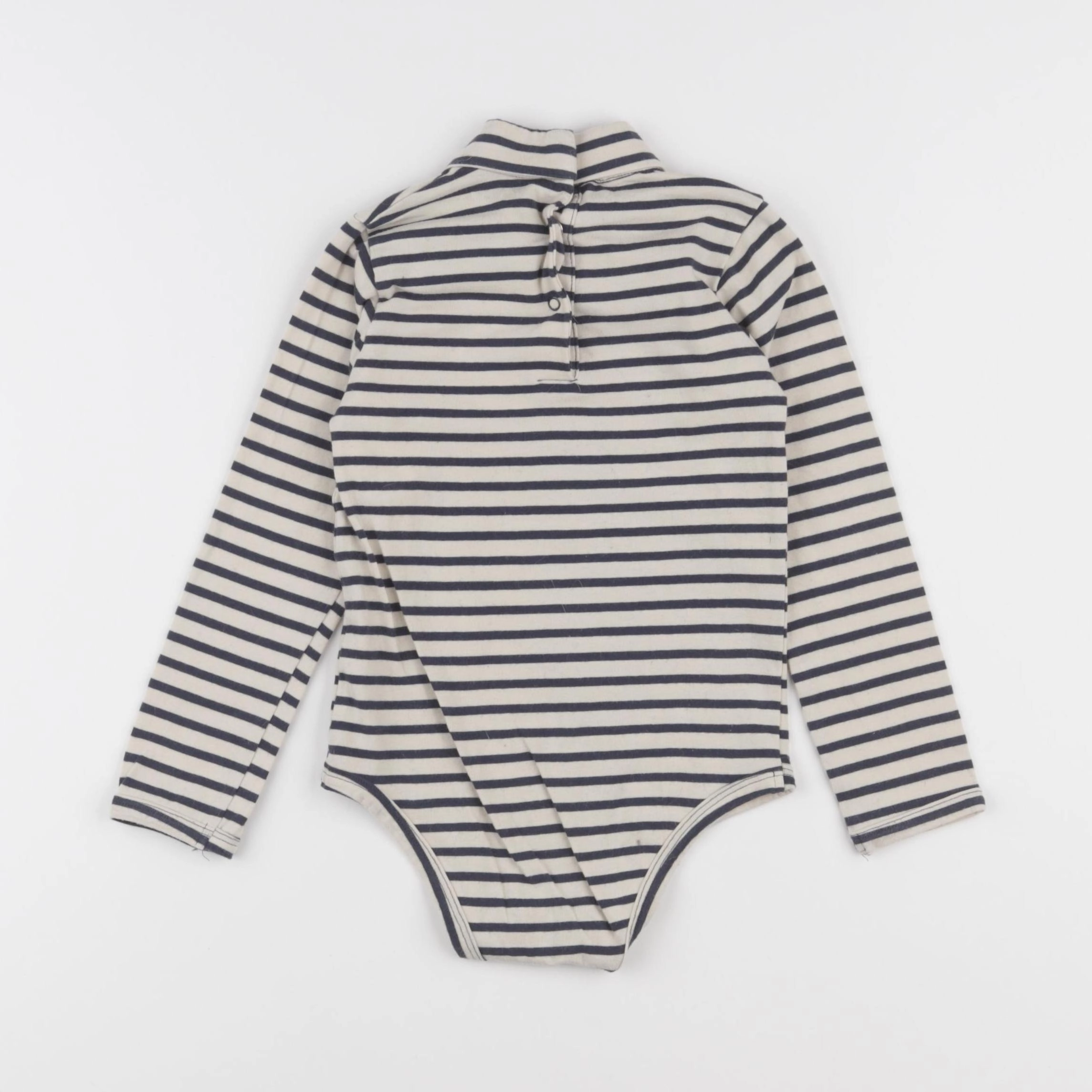 Vertbaudet - body à col beige, bleu - 36 mois