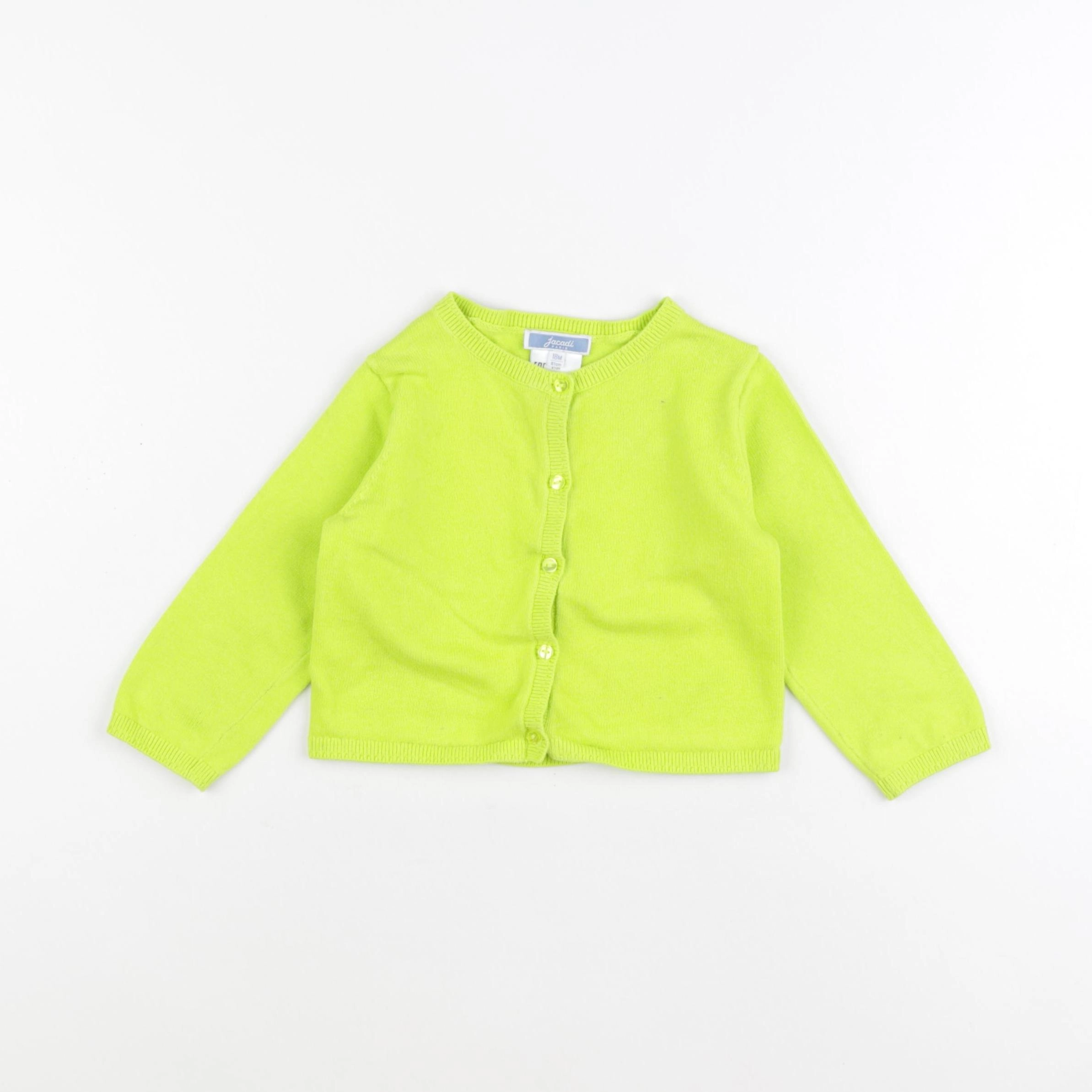 Jacadi - gilet vert - 18 mois