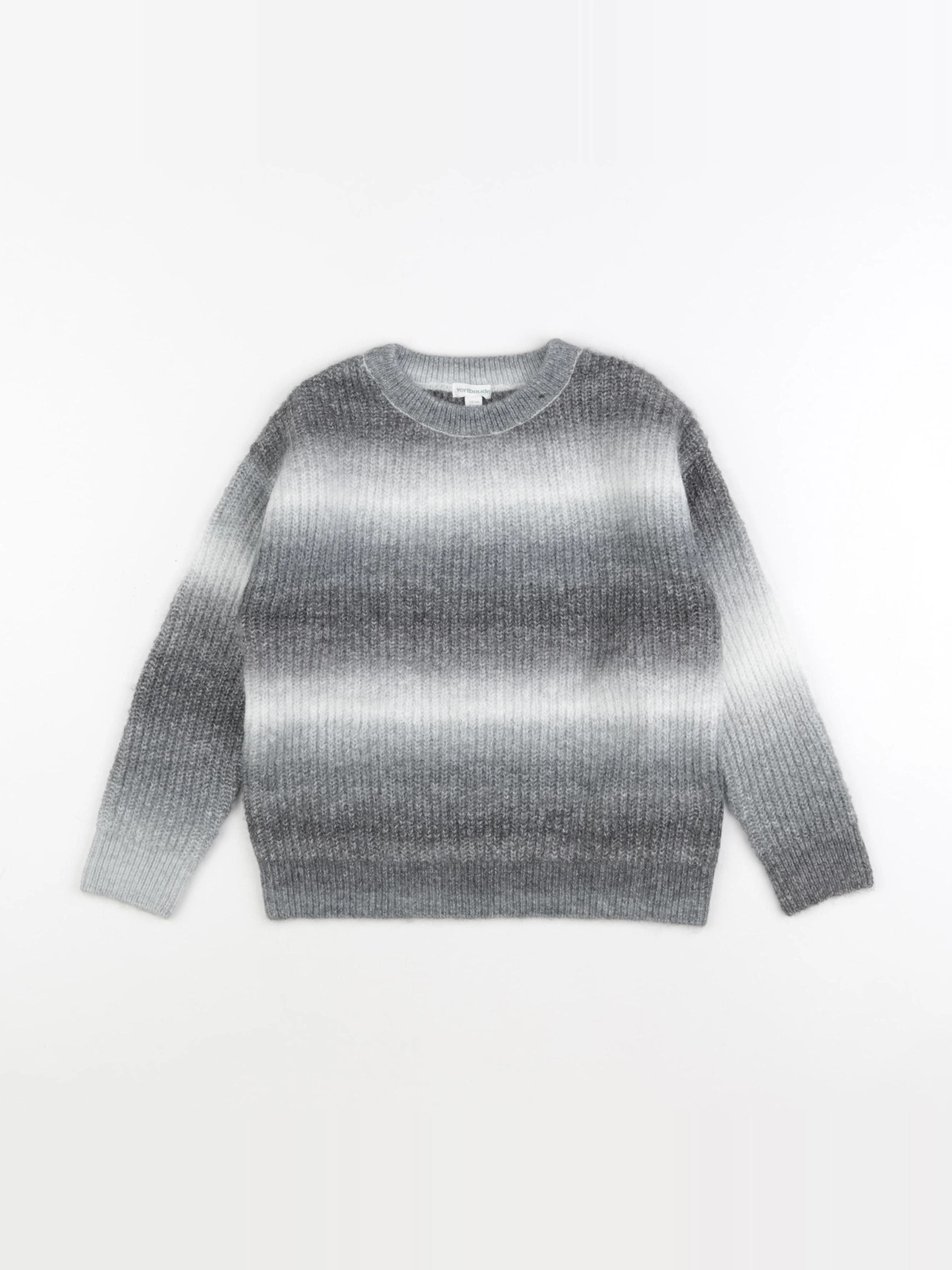 Vertbaudet - pull gris - 5 ans