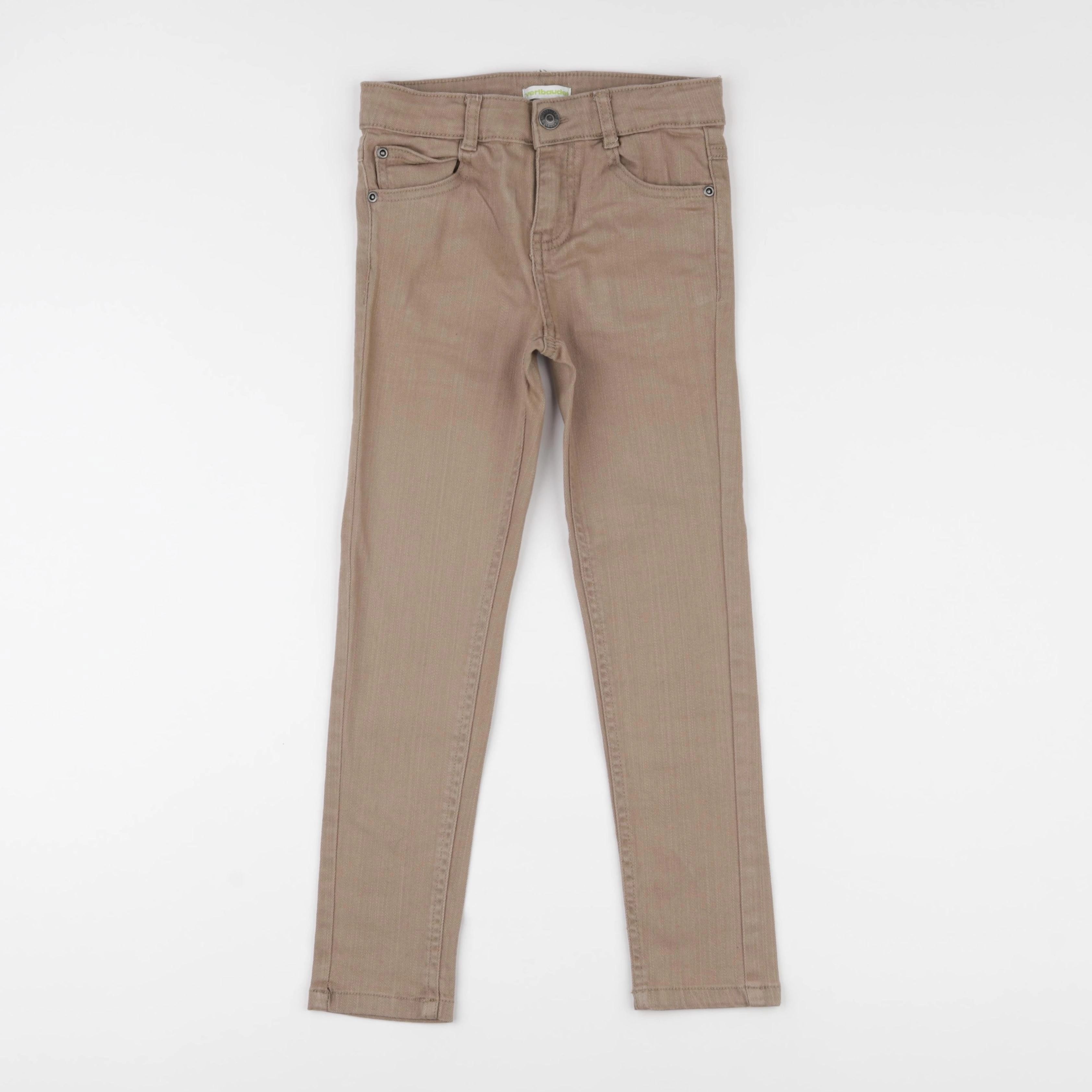 Vertbaudet - pantalon marron - 7 ans