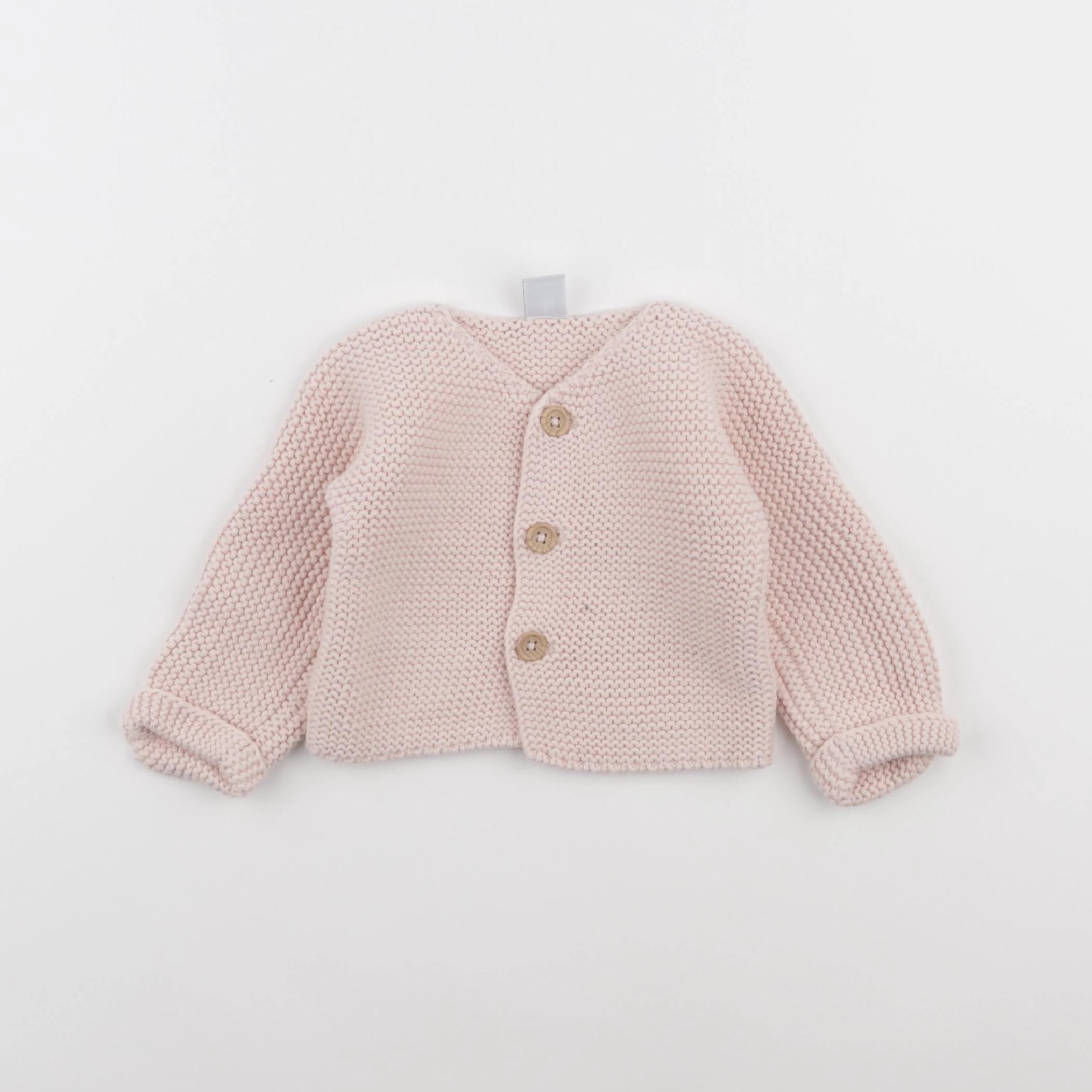 Petit Bateau - gilet rose - 12 mois