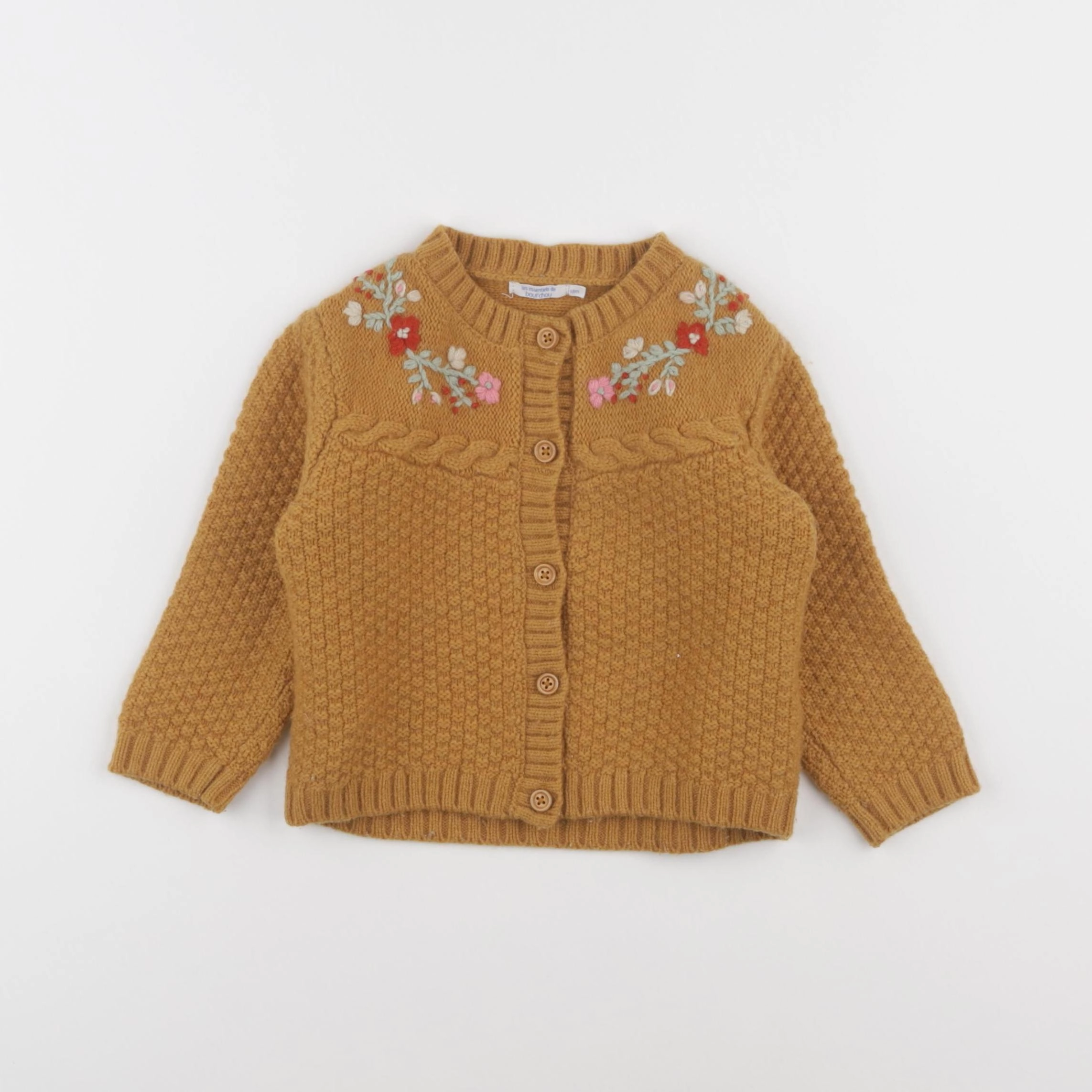 Boutchou - gilet marron - 18 mois