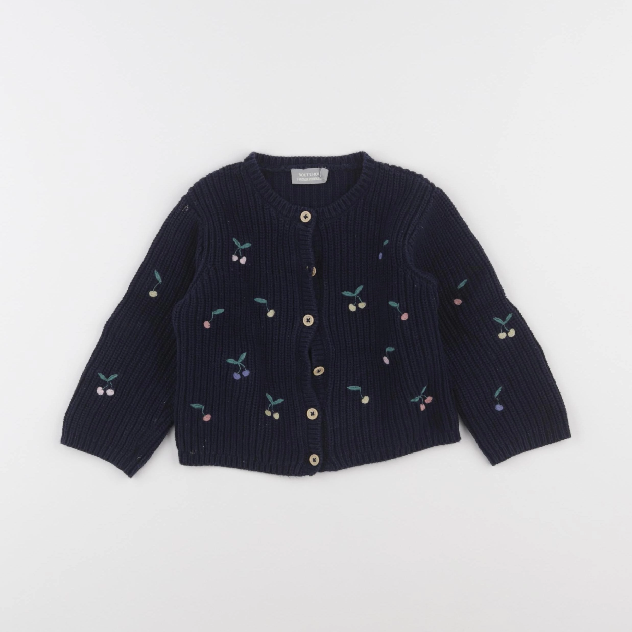 Boutchou - gilet bleu - 18 mois