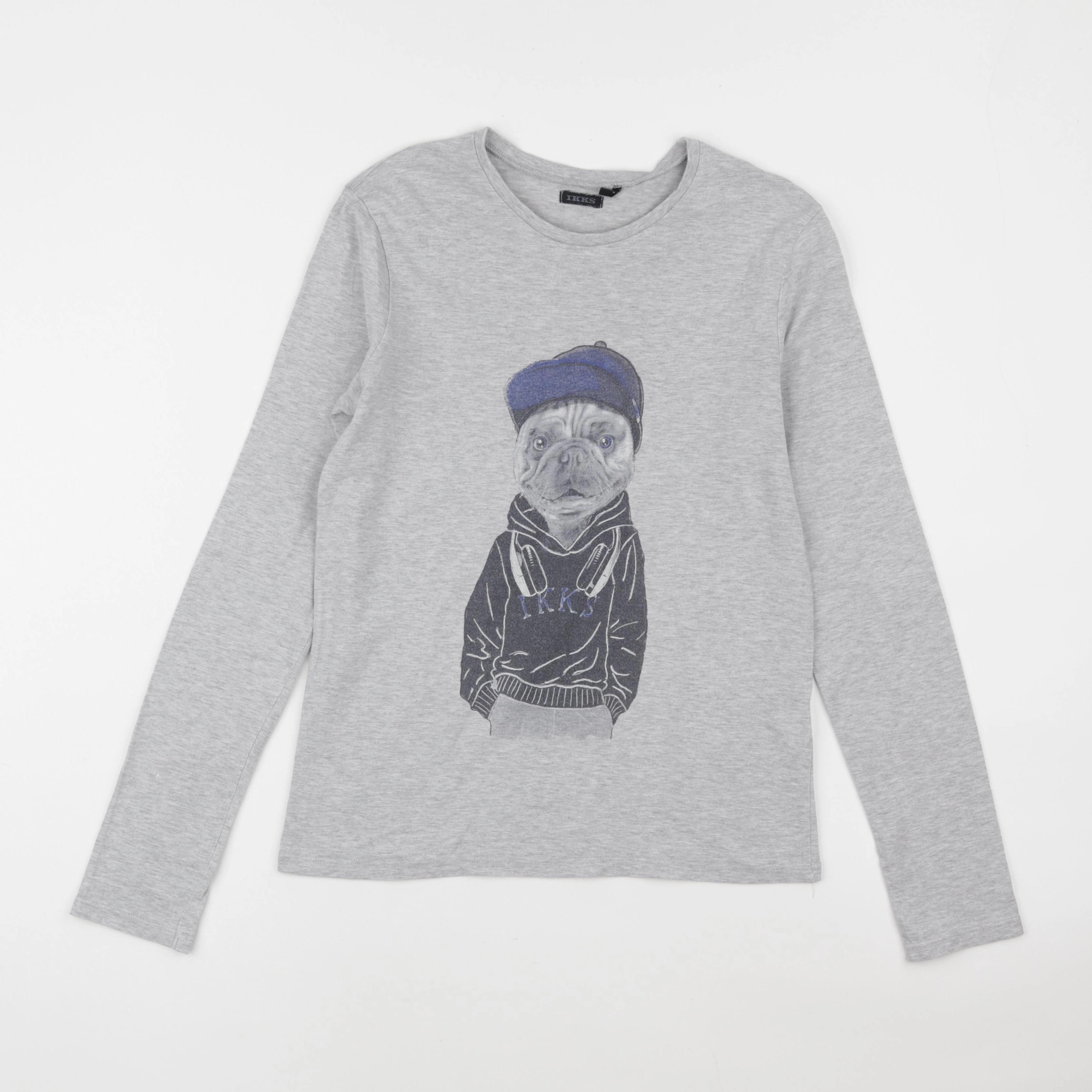 IKKS - tee-shirt gris - 12 ans