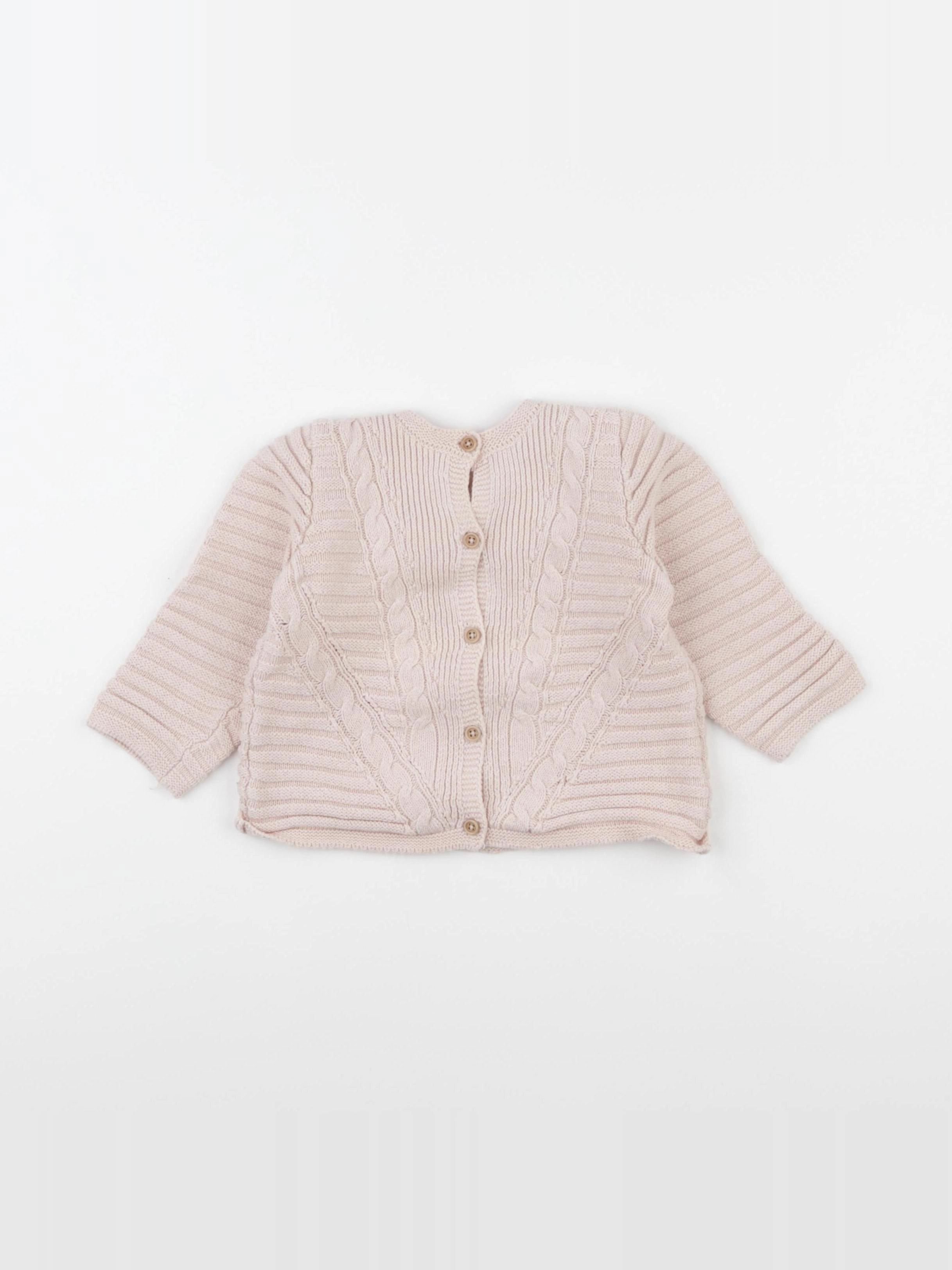 Boutchou - gilet rose - 18 mois