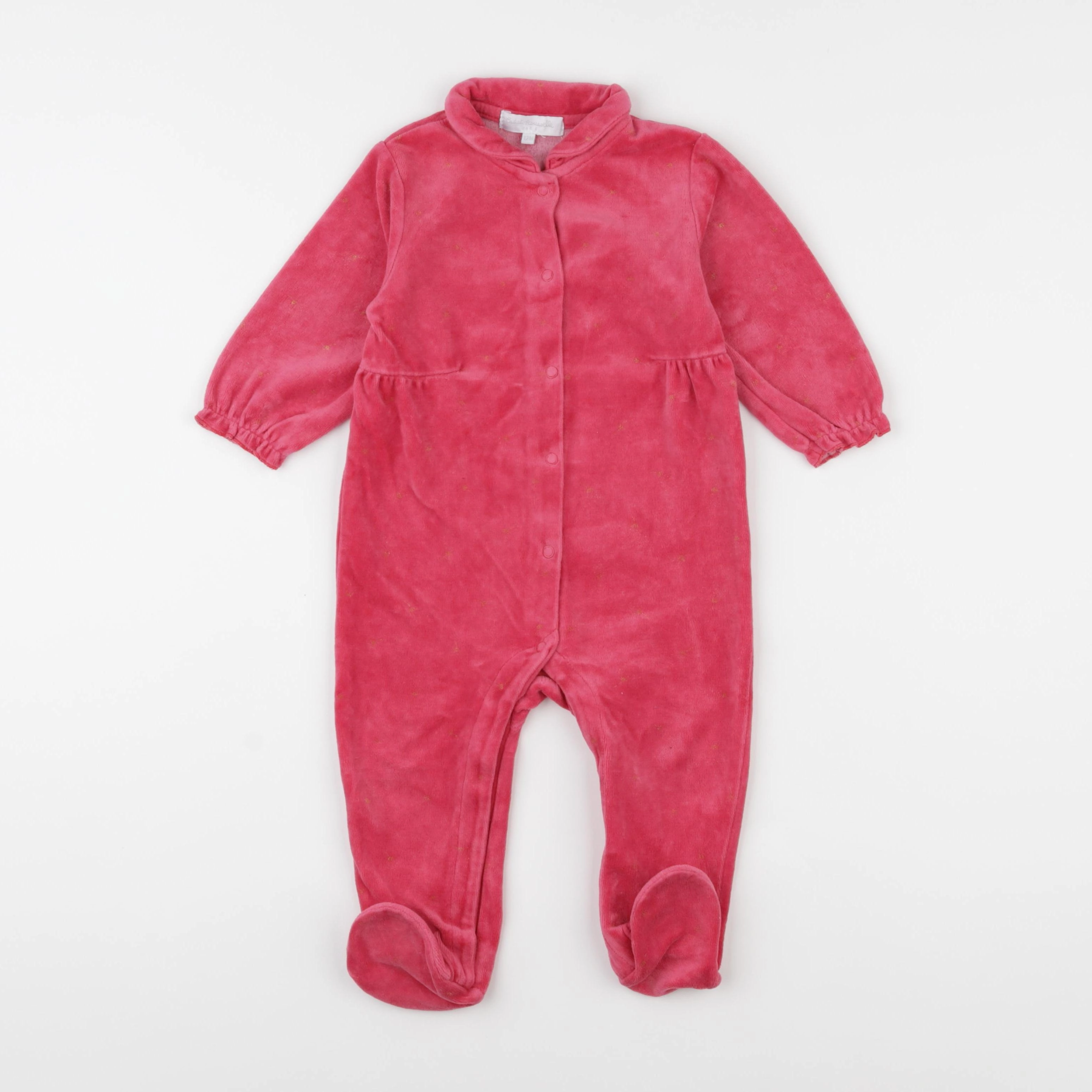 Cadet Rousselle - pyjama velours rose - 12 mois