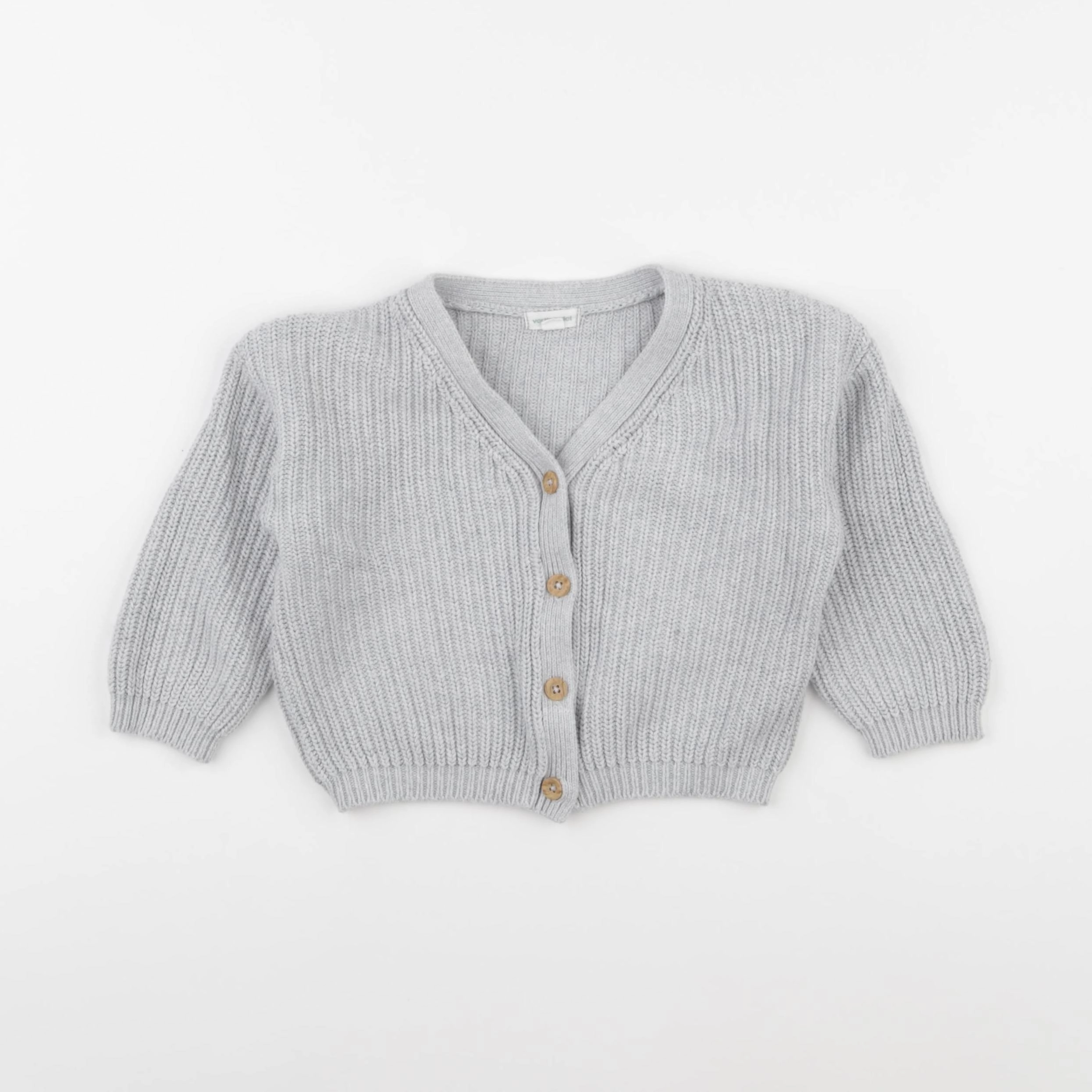 Vertbaudet - gilet gris - 18 mois