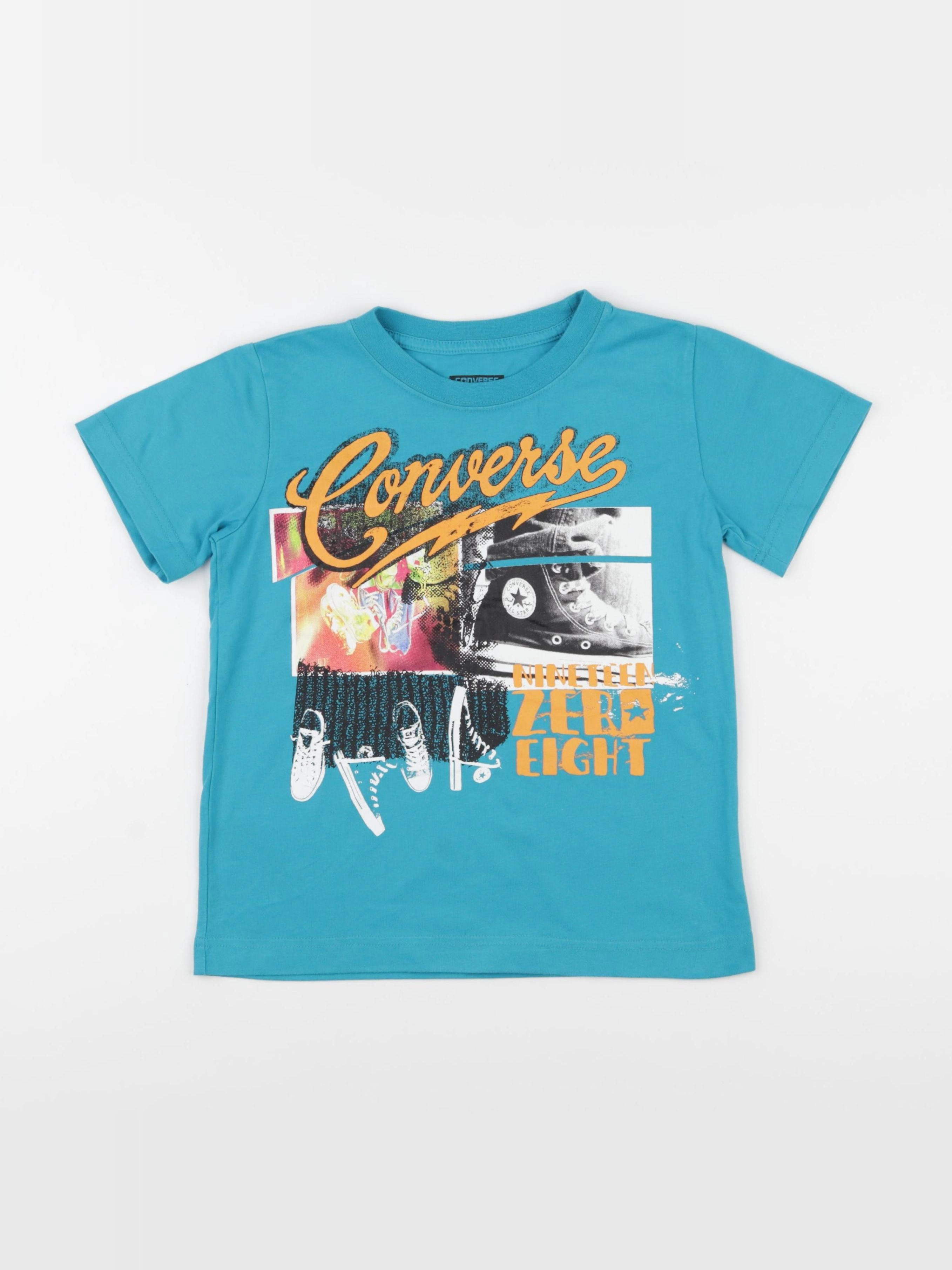 Converse - tee-shirt bleu - 6/7 ans
