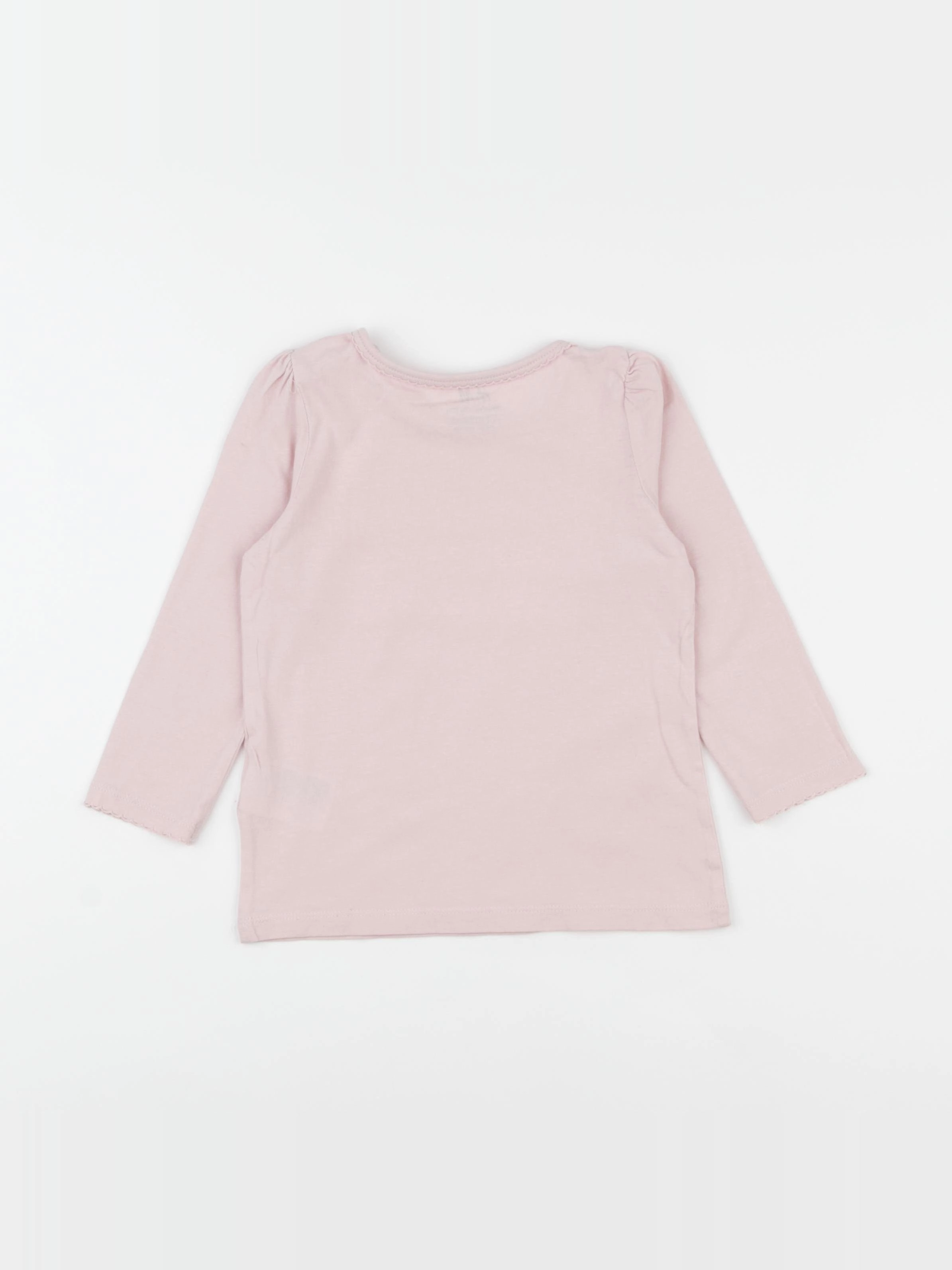 H&M - tee-shirt rose - 12/18 mois