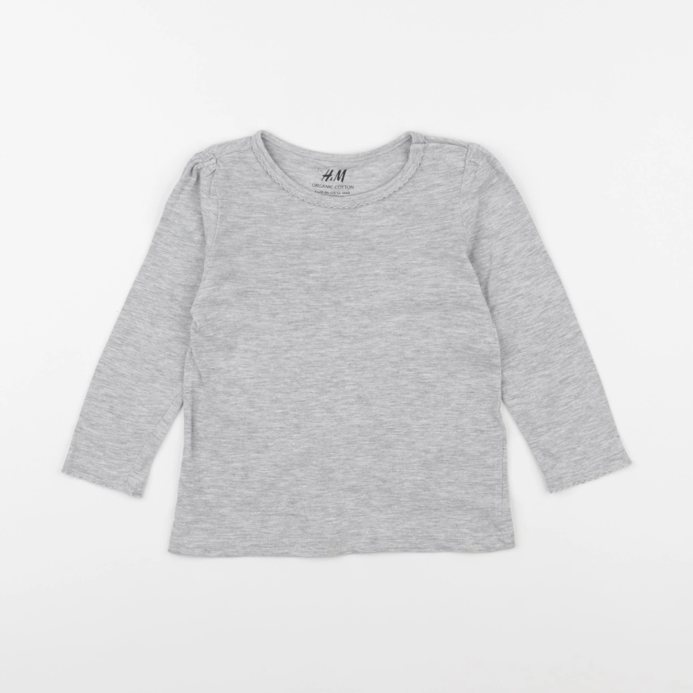 H&M - tee-shirt gris - 12/18 mois