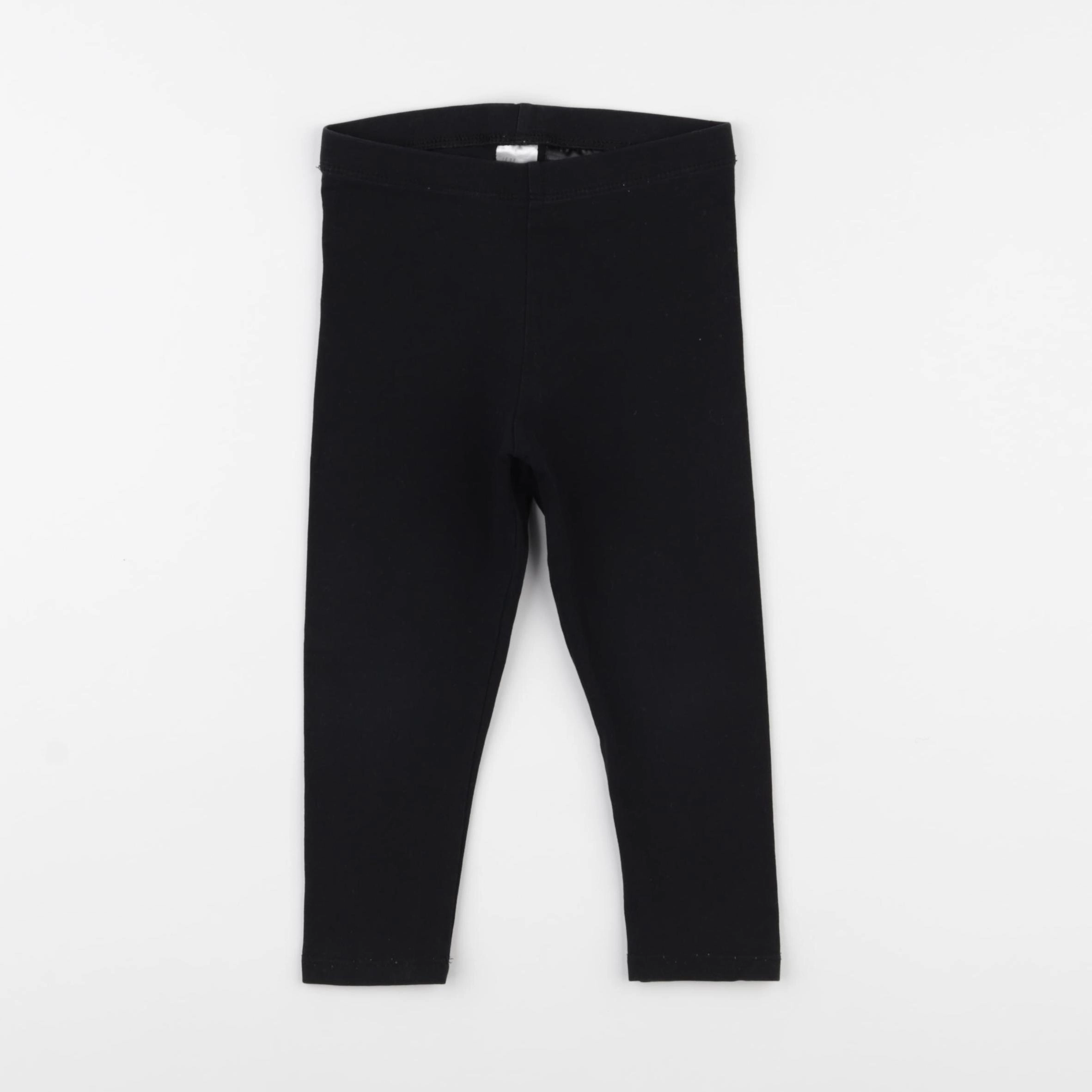 H&M - legging noir - 12/18 mois