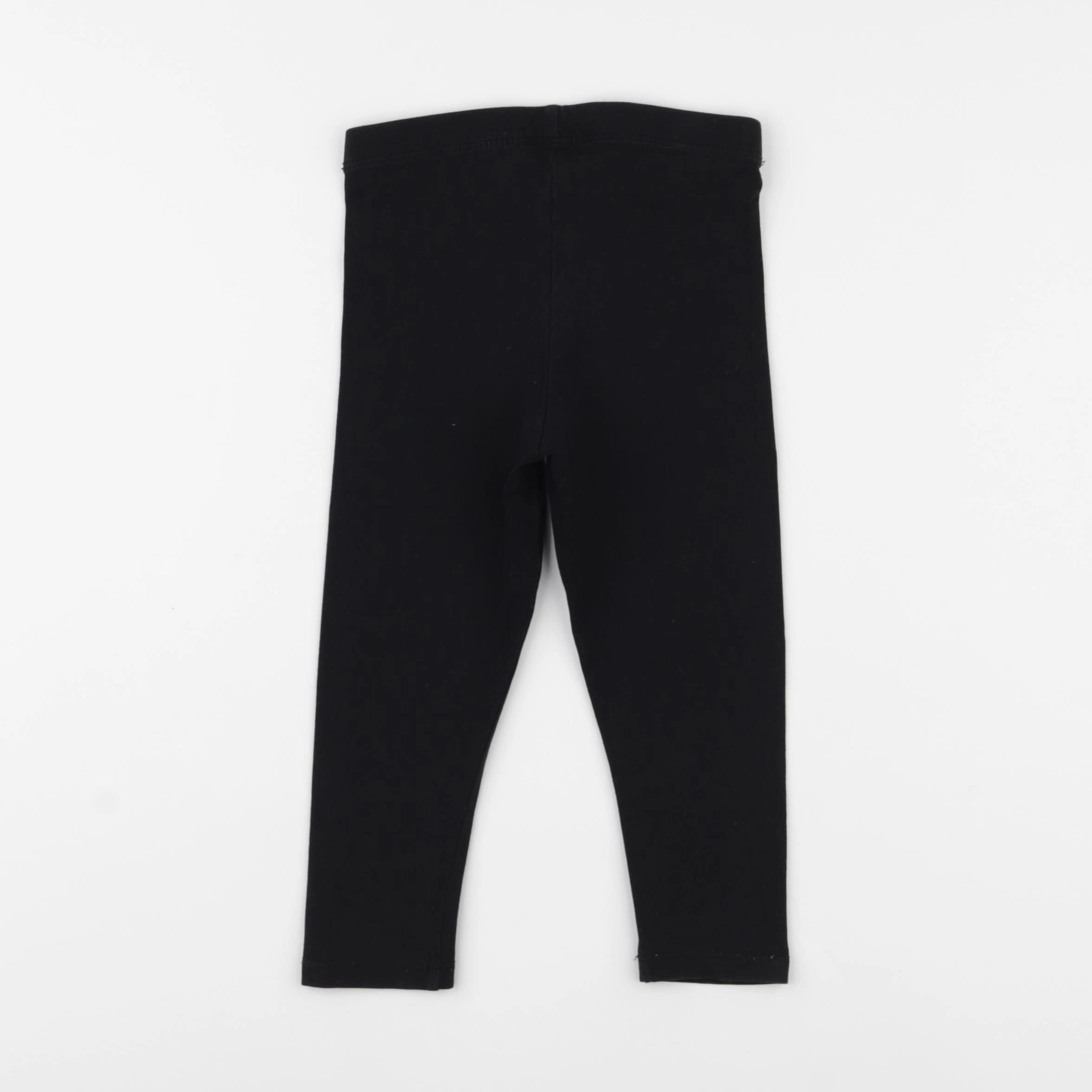 H&M - legging noir - 12/18 mois