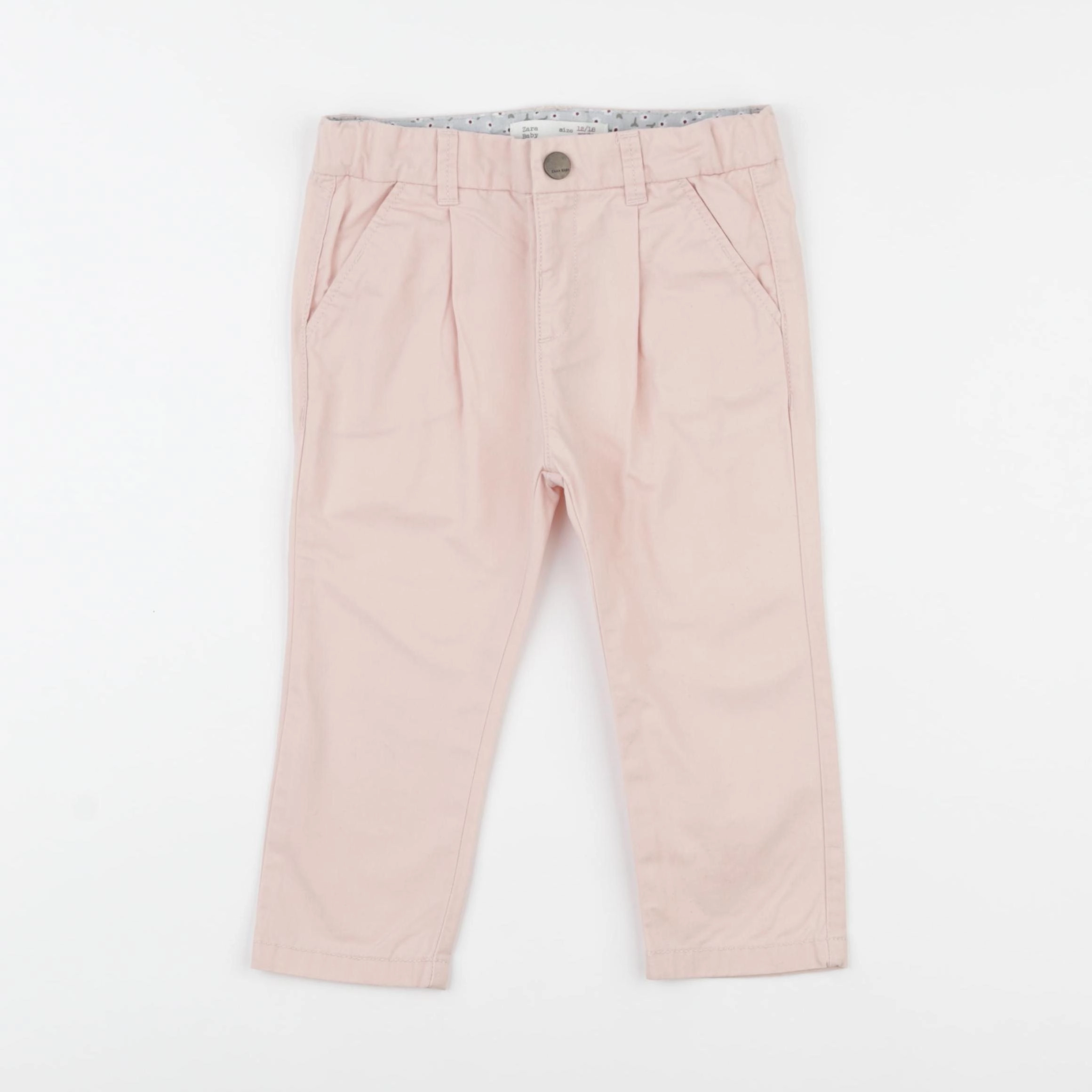 Zara - pantalon rose - 12/18 mois