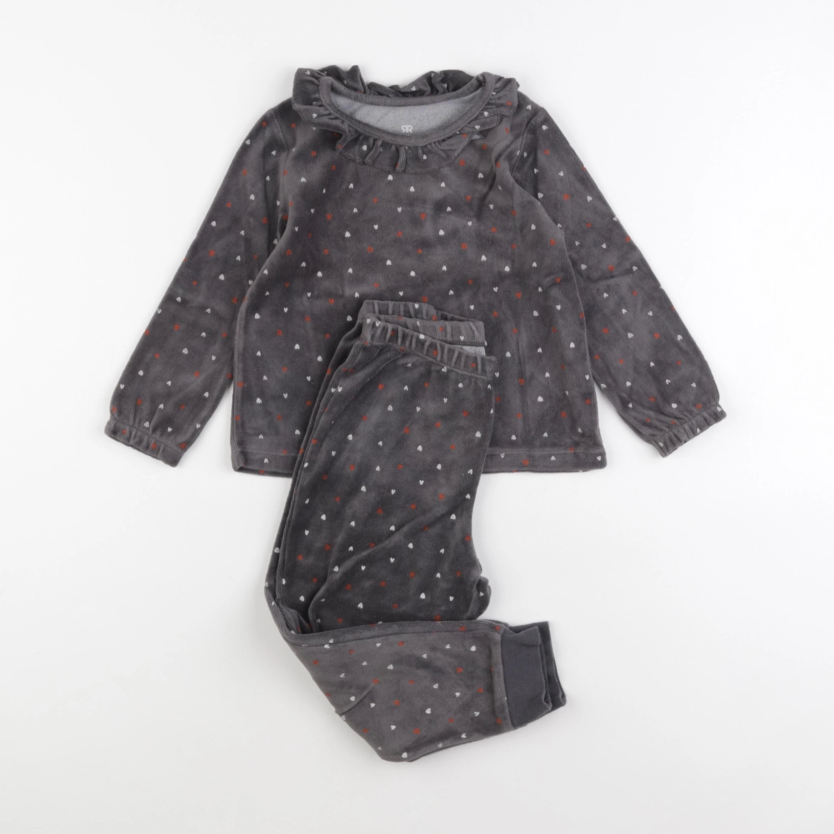 La Redoute - pyjama velours gris - 4 ans
