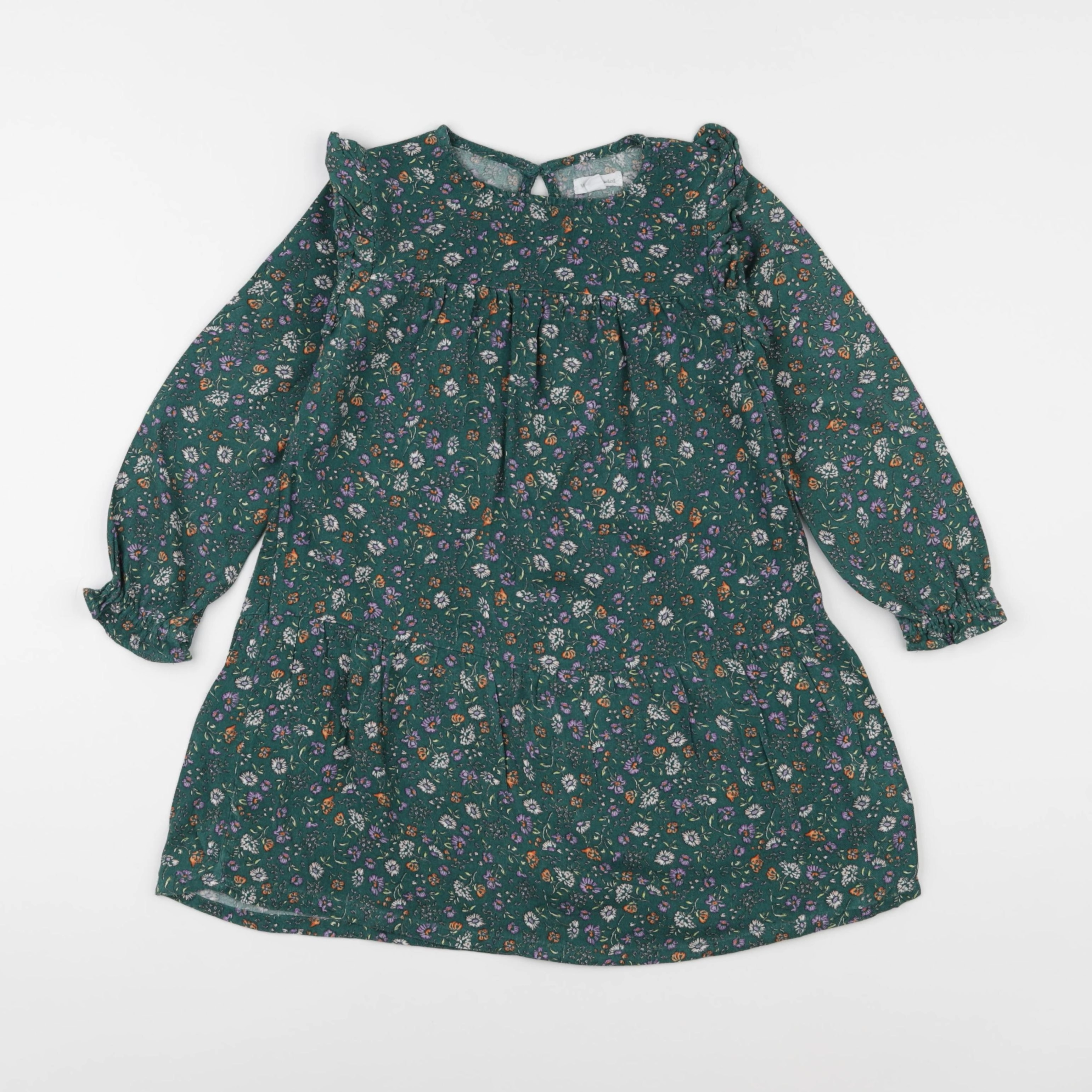 Vertbaudet - robe vert - 5 ans