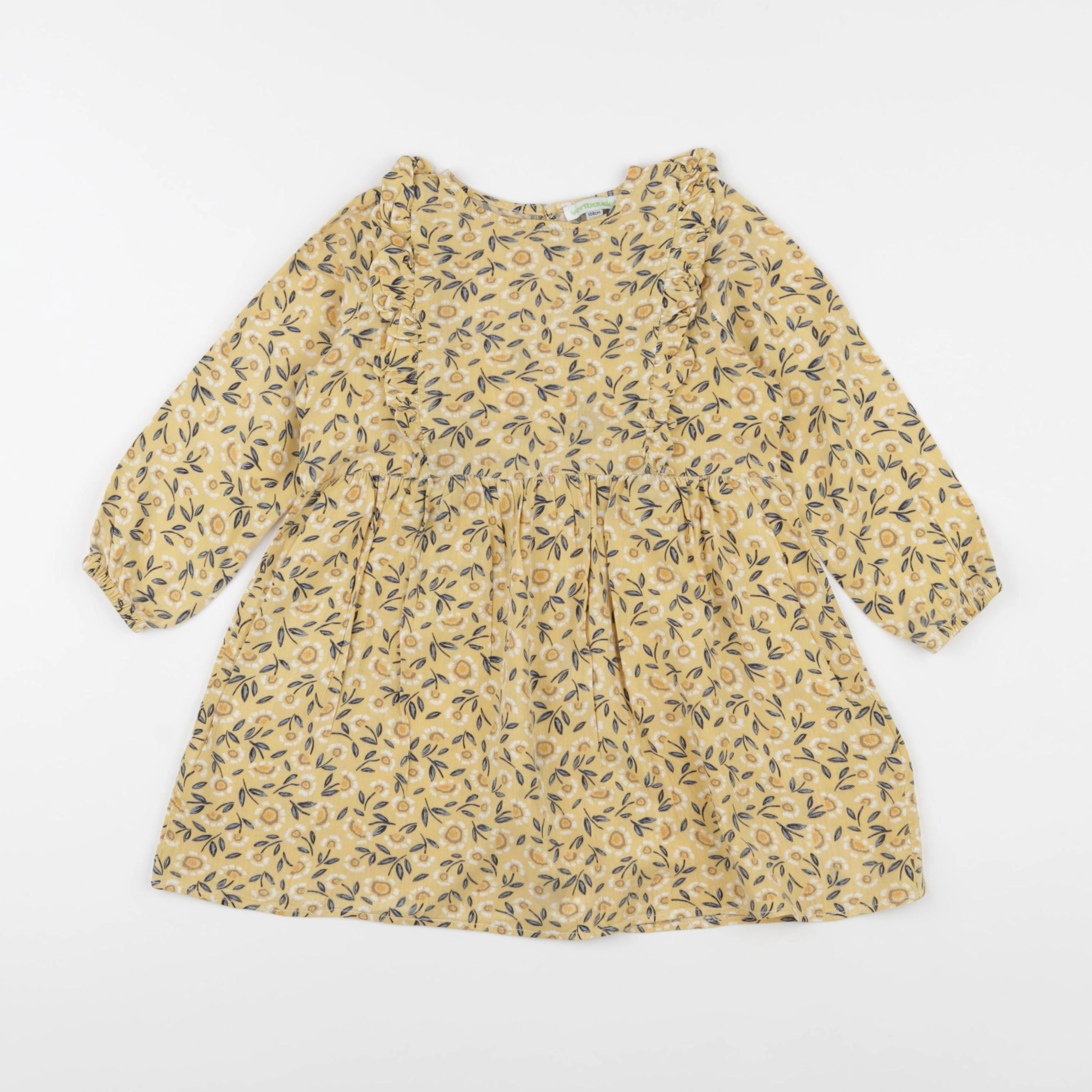 Vertbaudet - robe jaune - 5 ans
