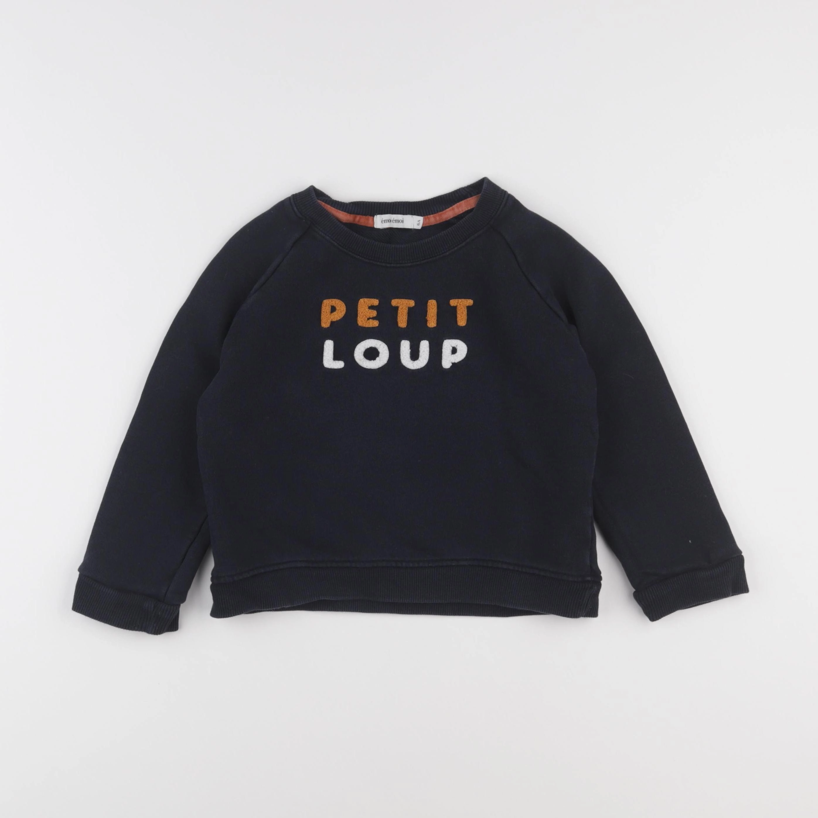 Emoi emoi - sweat bleu - 6 ans