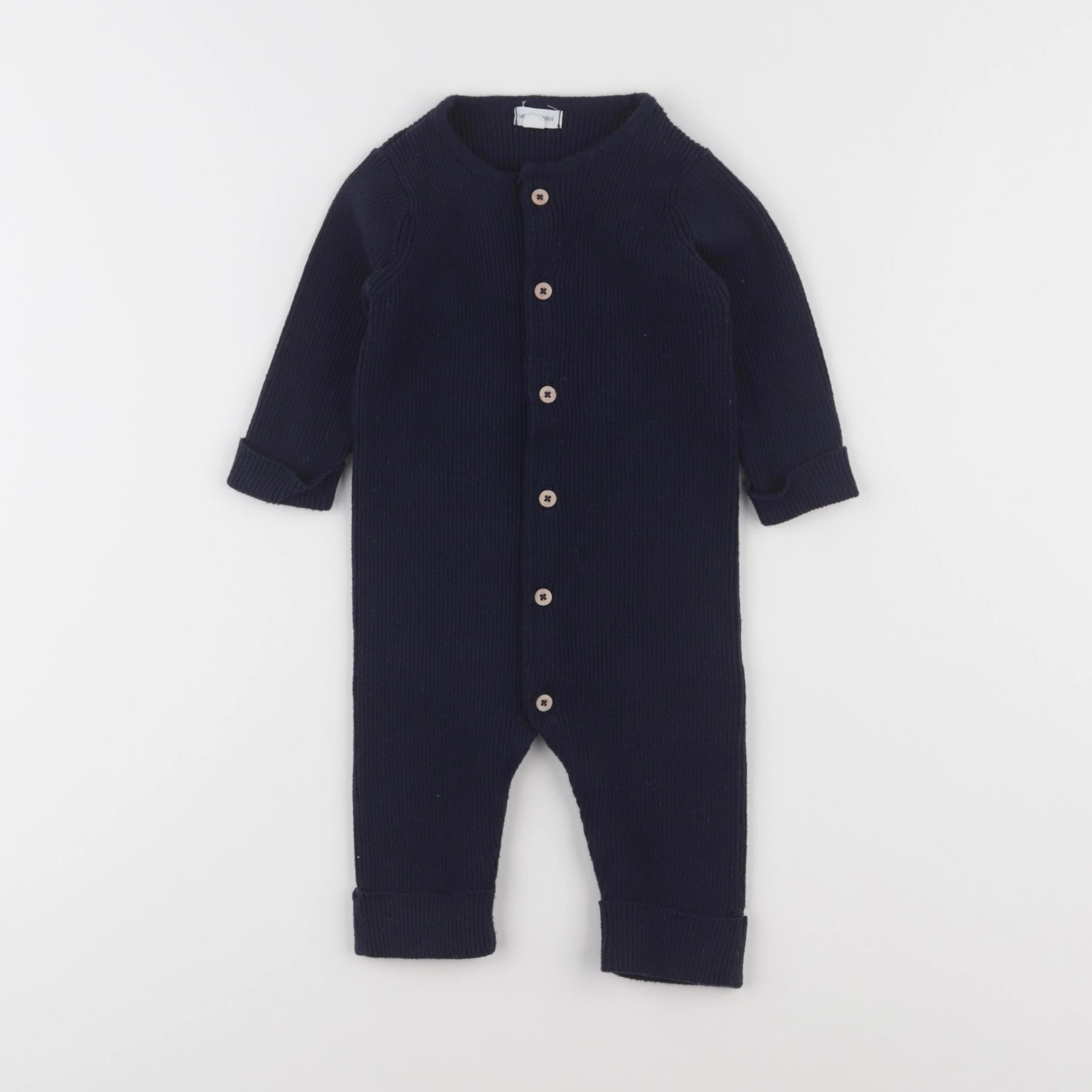 Vertbaudet - combinaison bleu - 9 mois