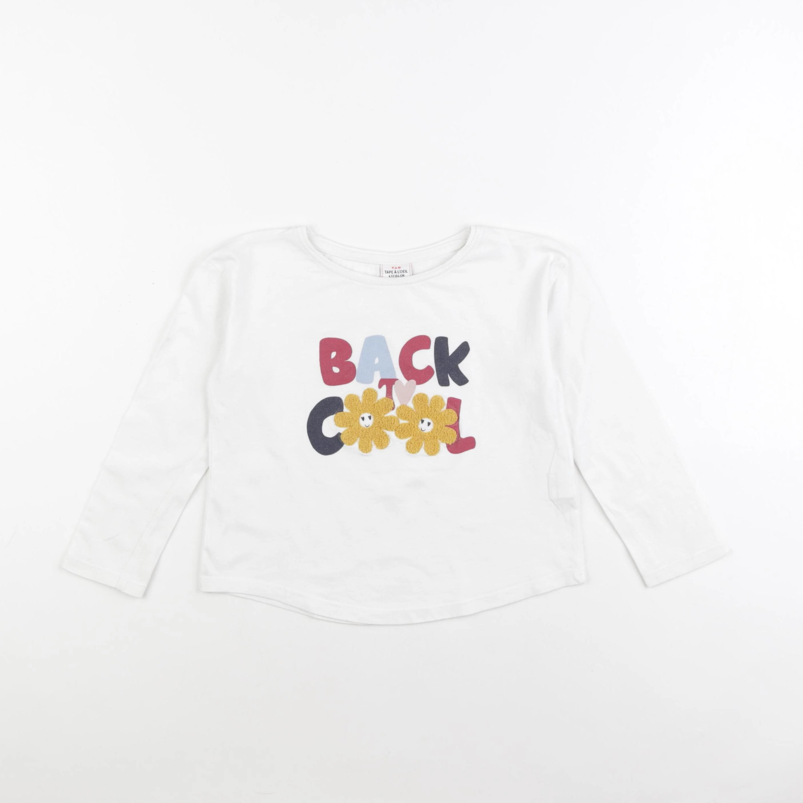 Tape à l'oeil - tee-shirt blanc - 4 ans