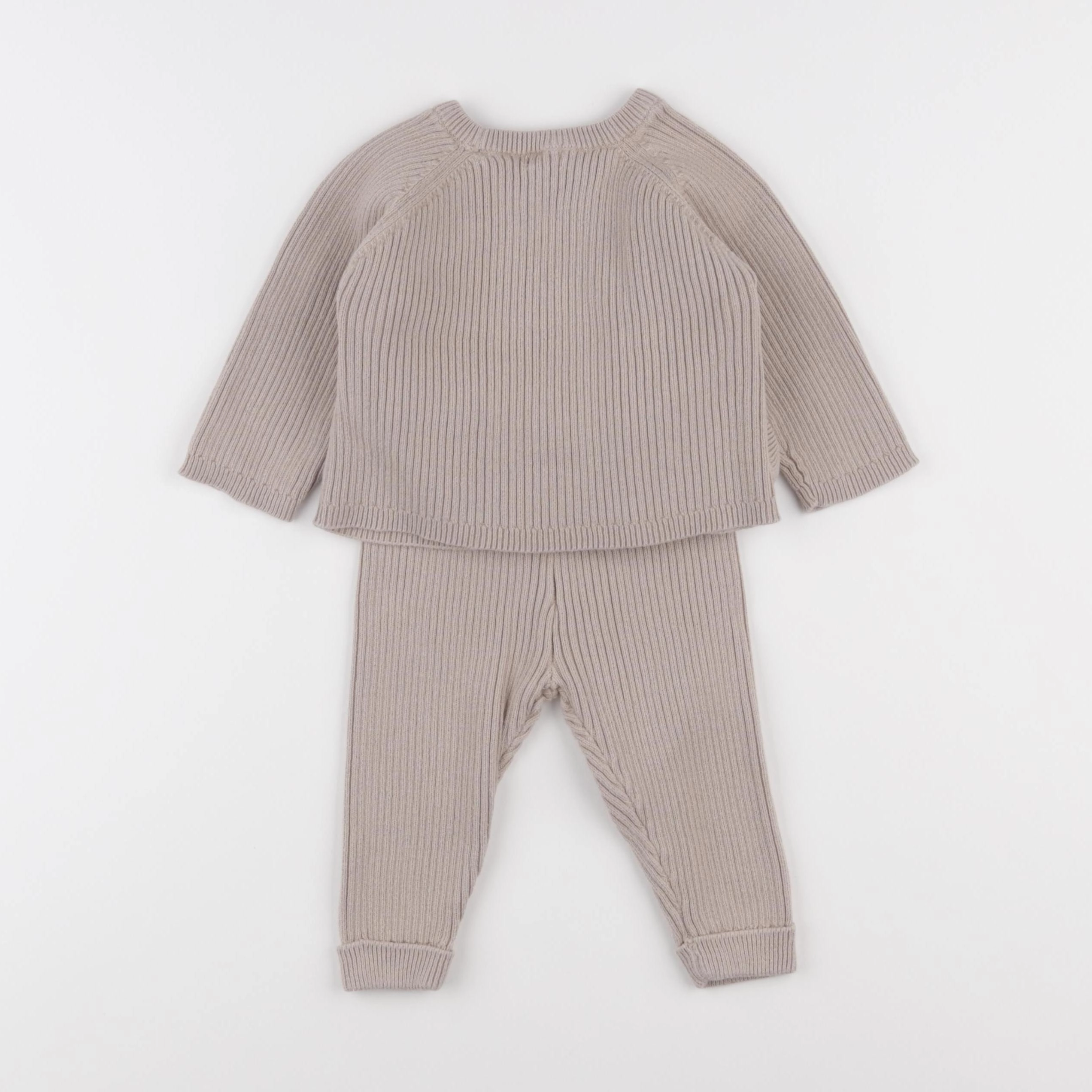 Vertbaudet - ensemble marron - 9 mois