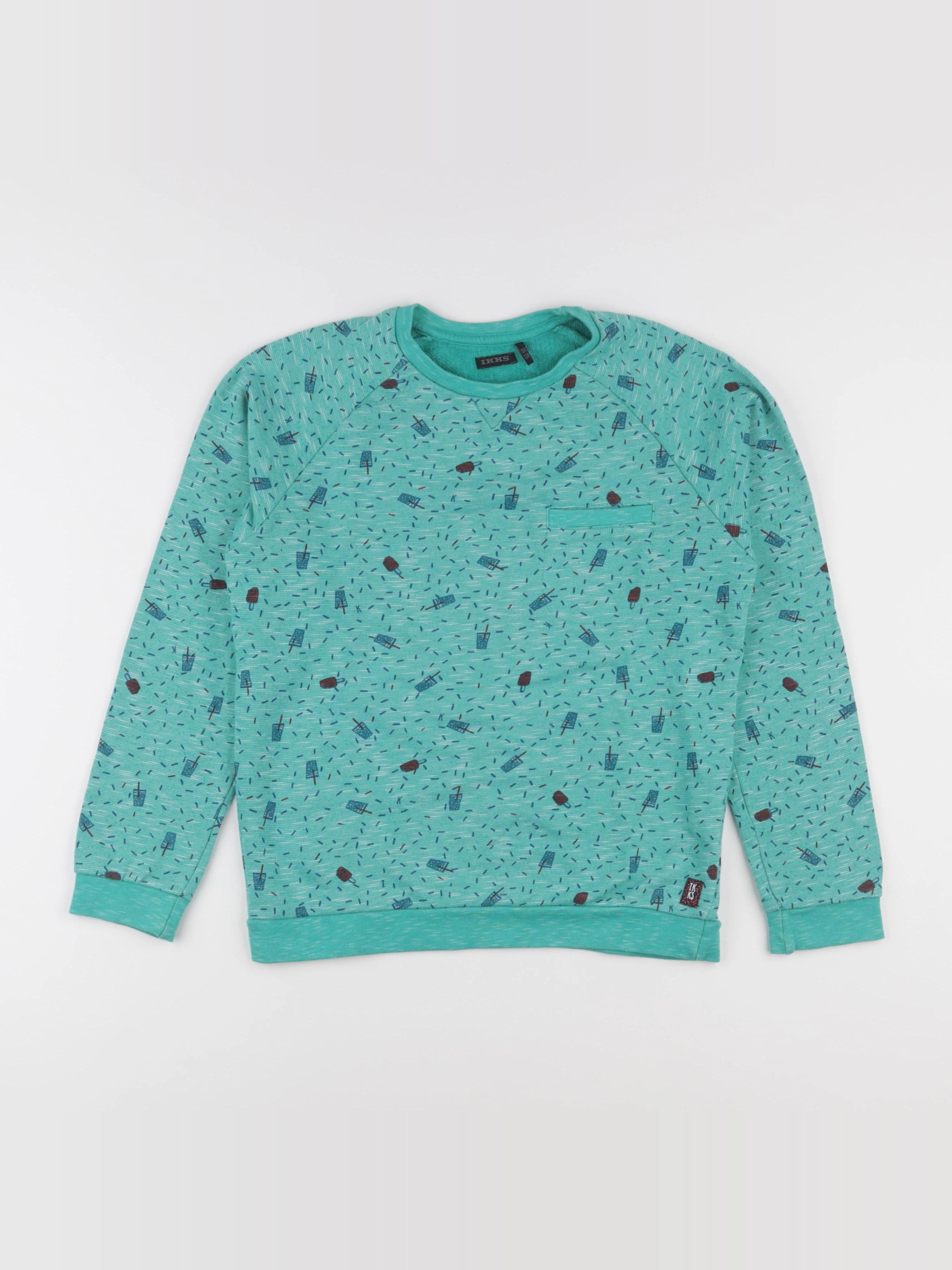 IKKS - sweat vert - 10 ans