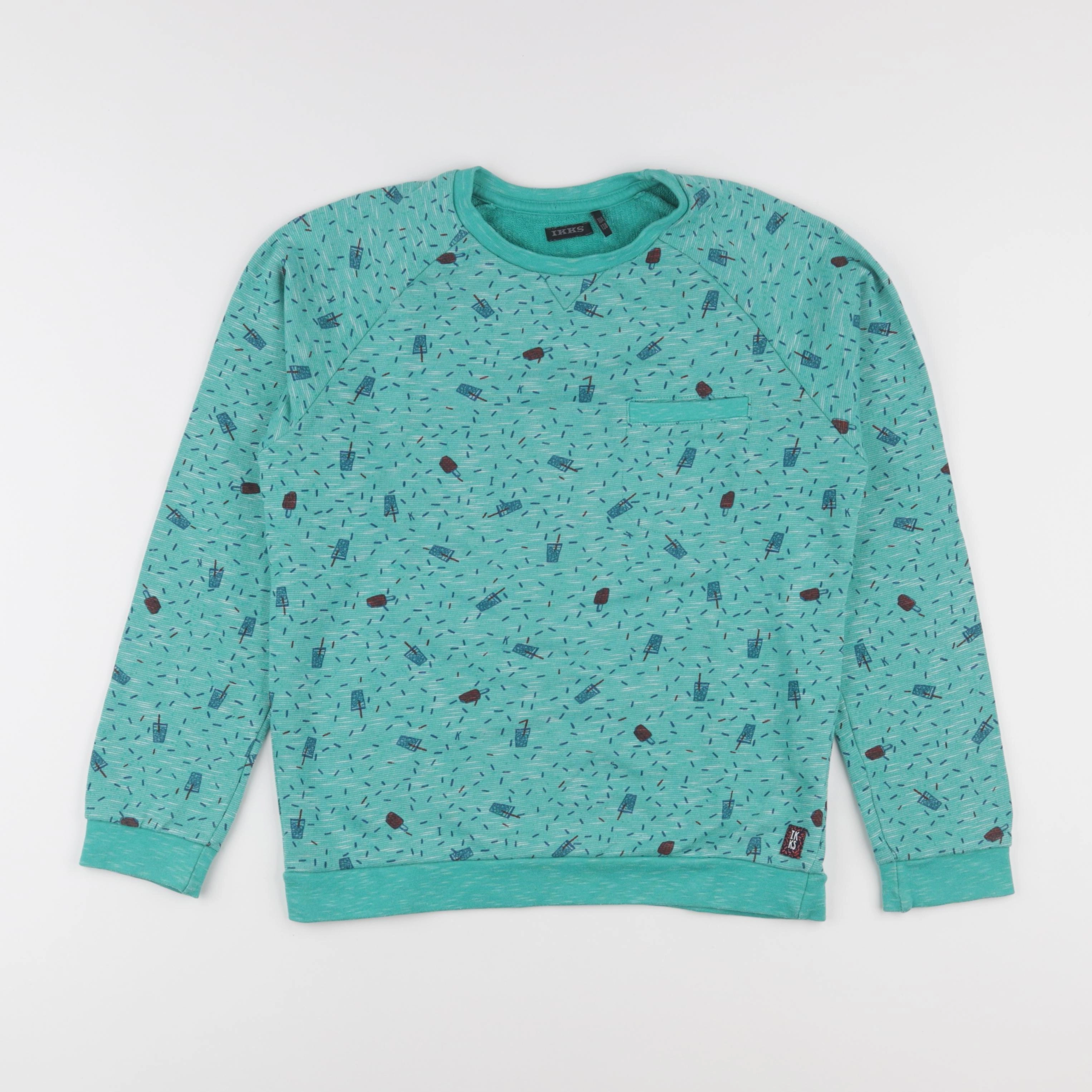 IKKS - sweat vert - 10 ans