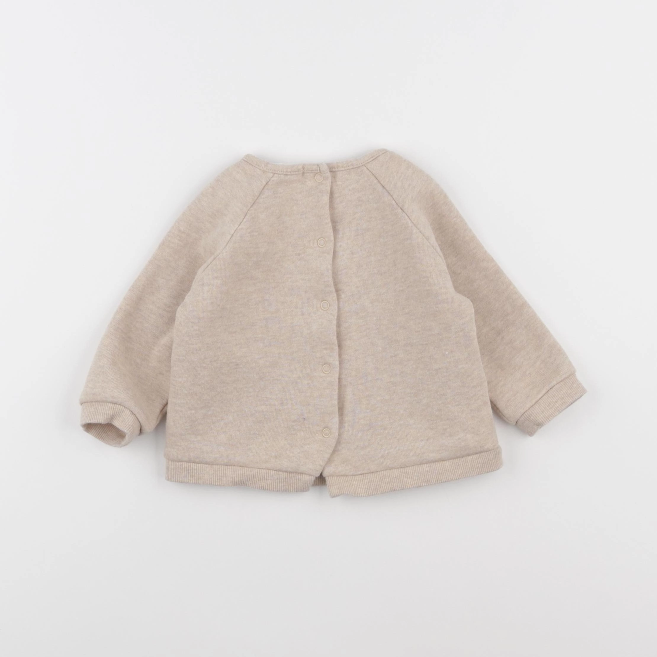 Vertbaudet - sweat marron - 12 mois