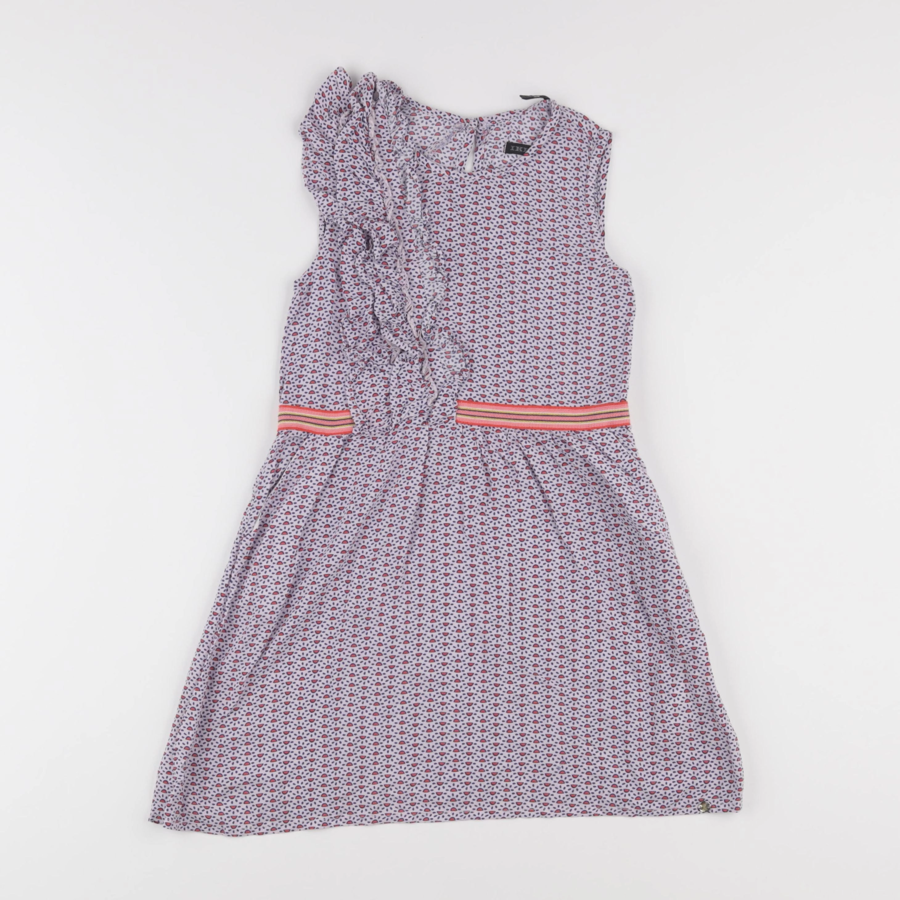 IKKS - robe bleu, rouge - 6 ans