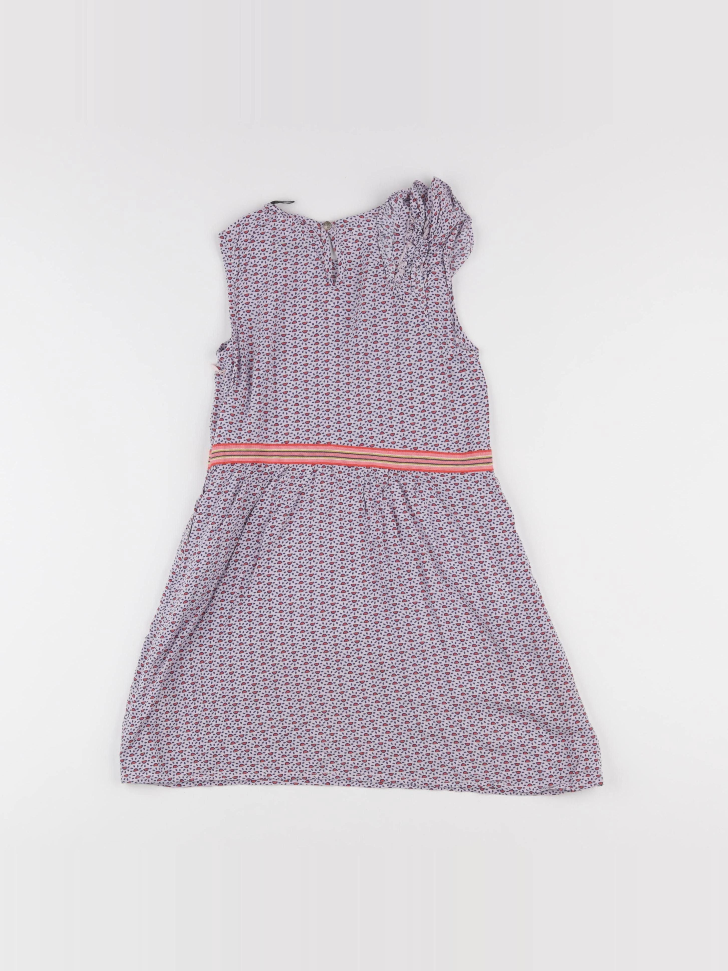 IKKS - robe bleu, rouge - 6 ans