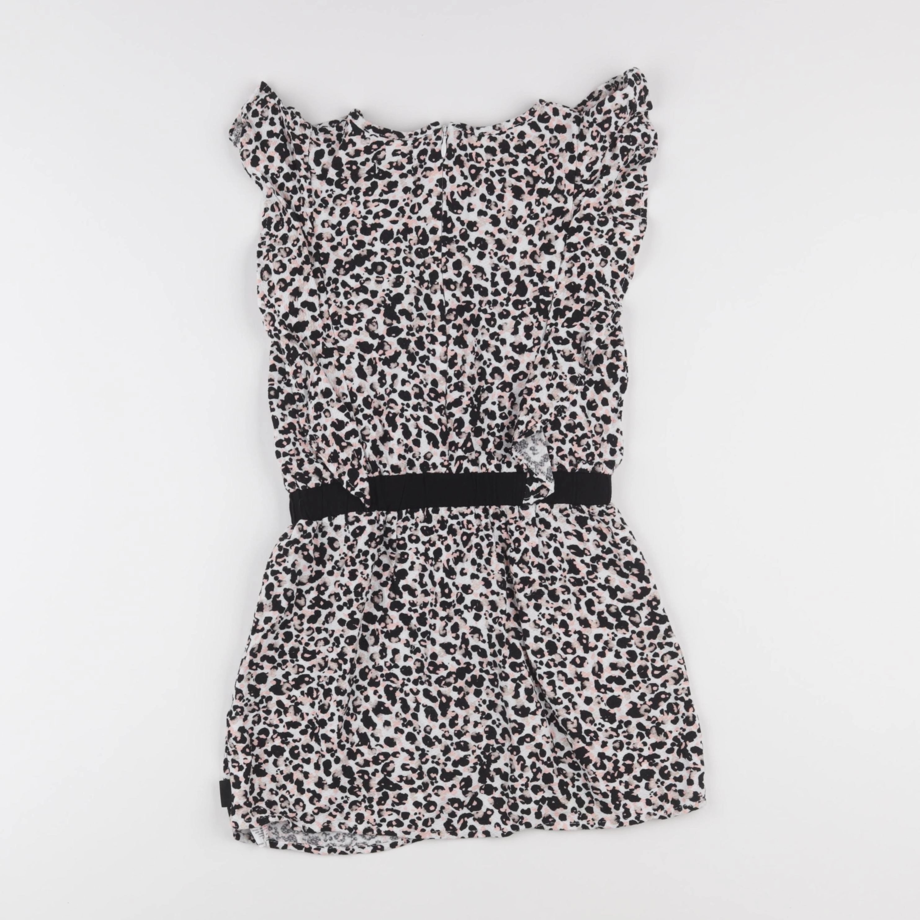 IKKS - robe noir, rose - 8 ans