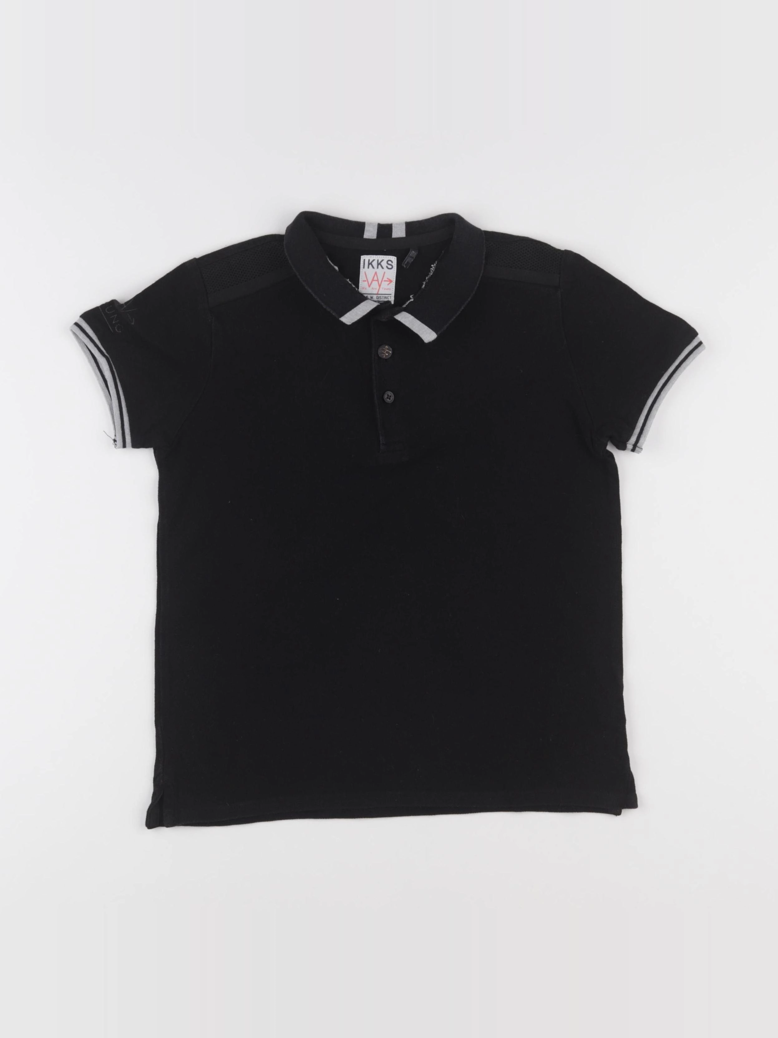 IKKS - polo imprimé au dos noir - 10 ans