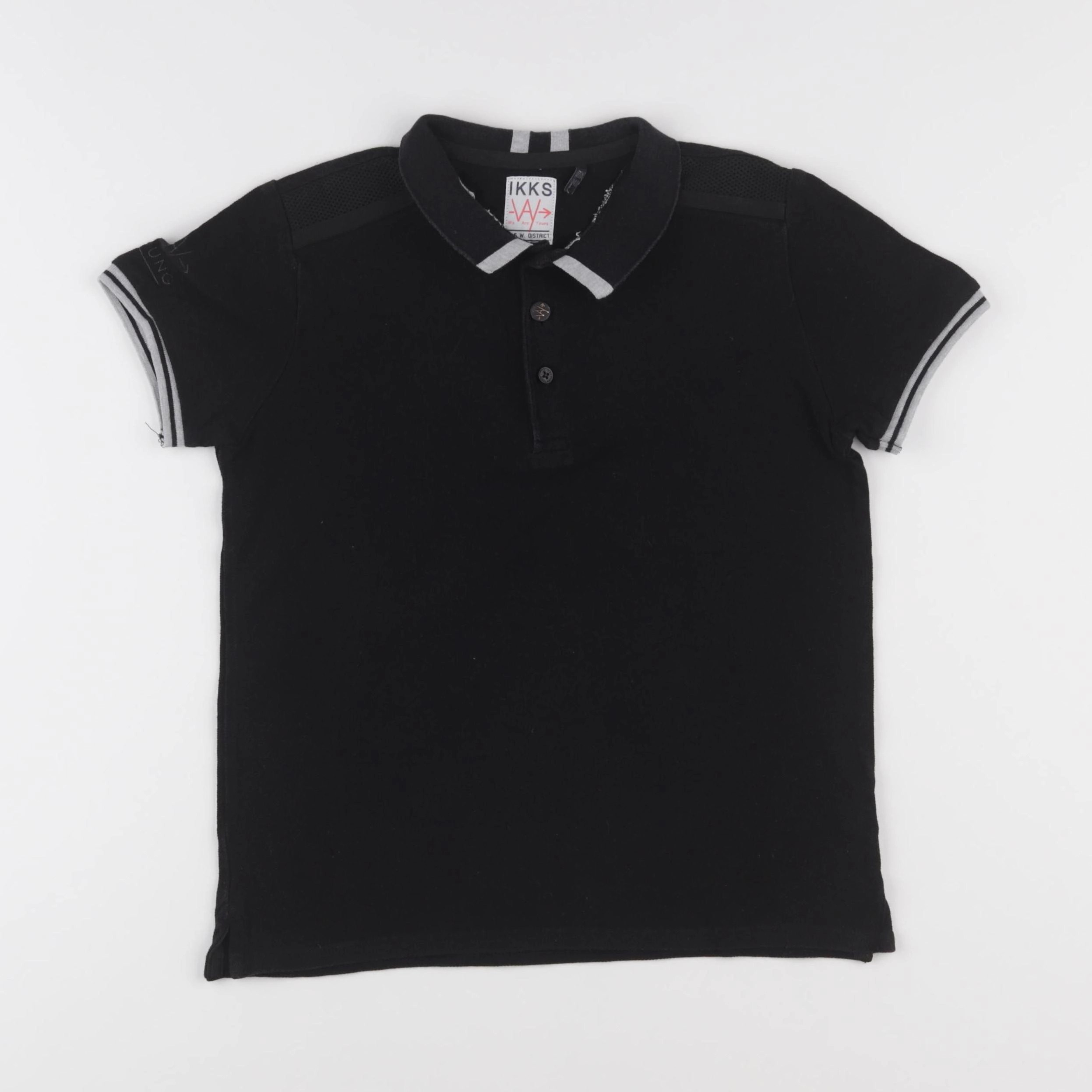 IKKS - polo imprimé au dos noir - 10 ans