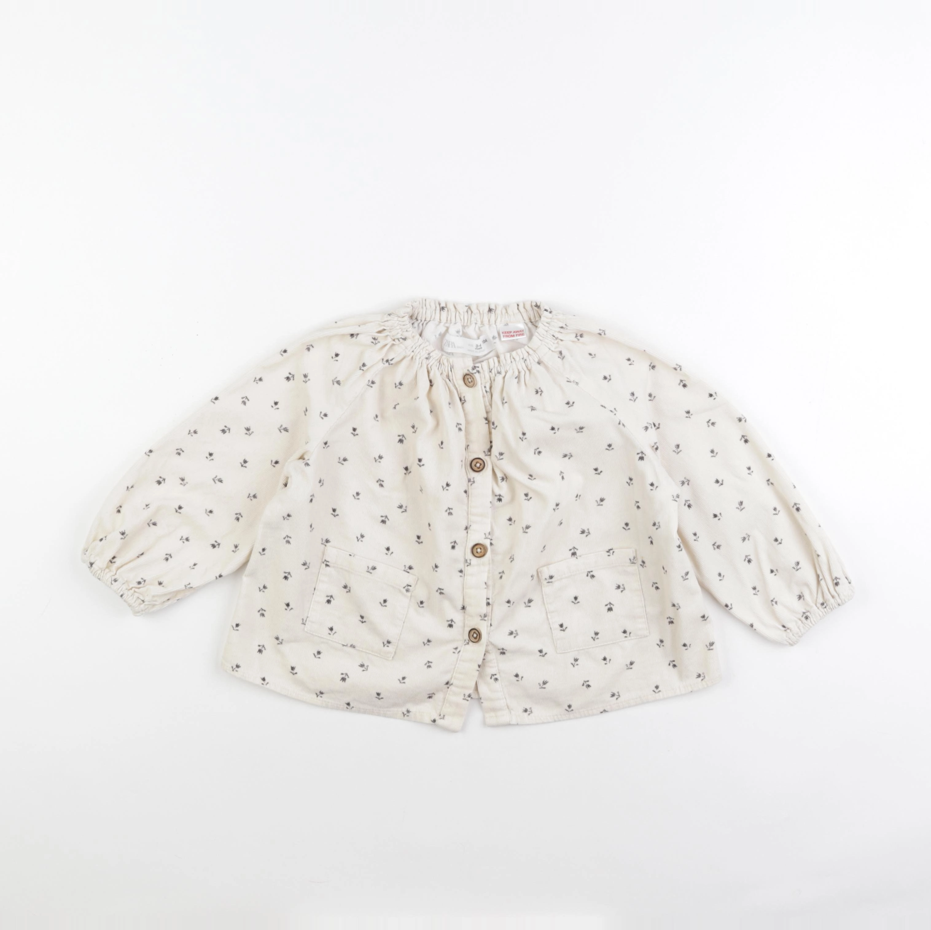 Zara - blouse beige - 3/4 ans