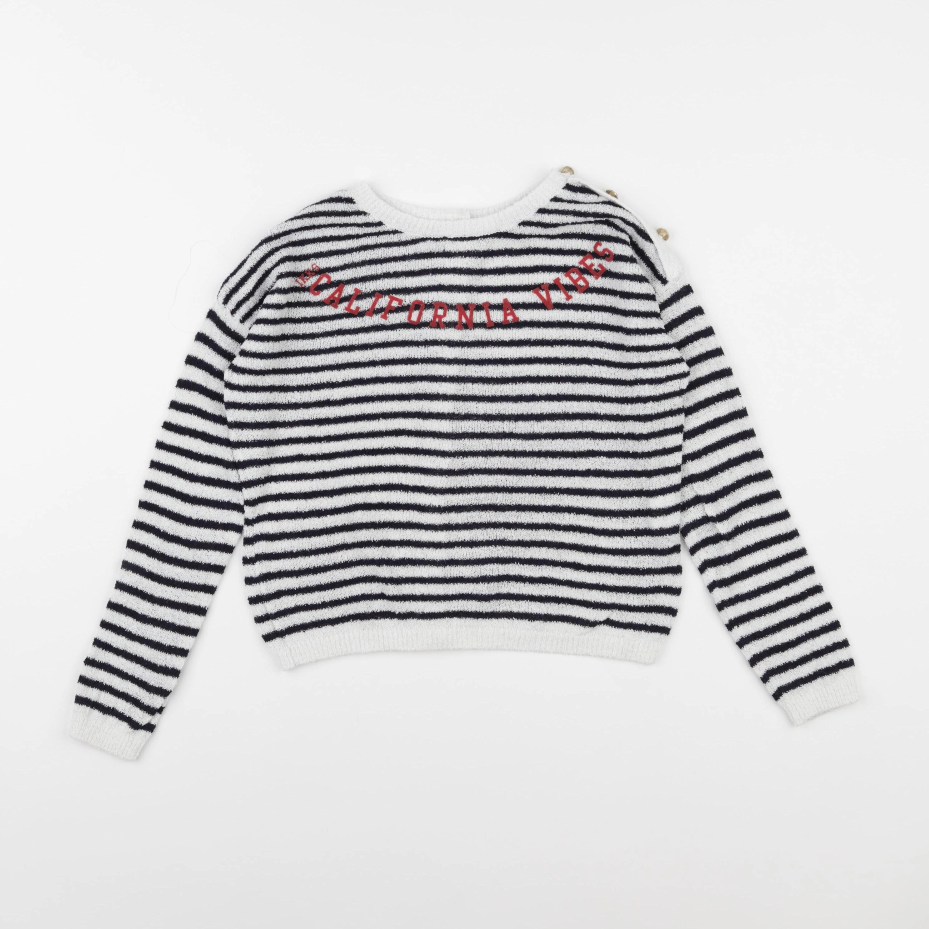 IKKS - pull bleu, blanc - 4 ans