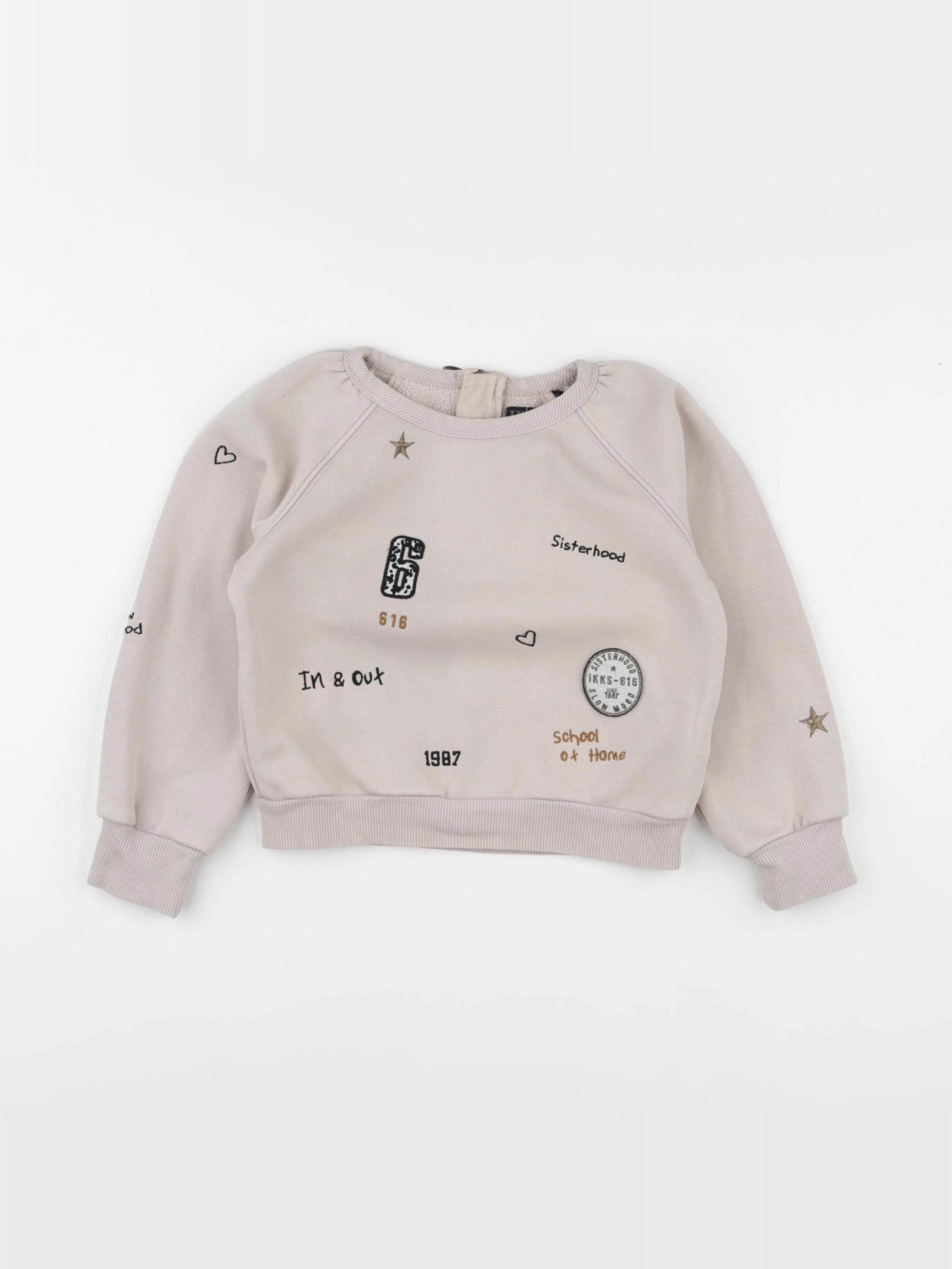 IKKS - sweat beige - 5 ans