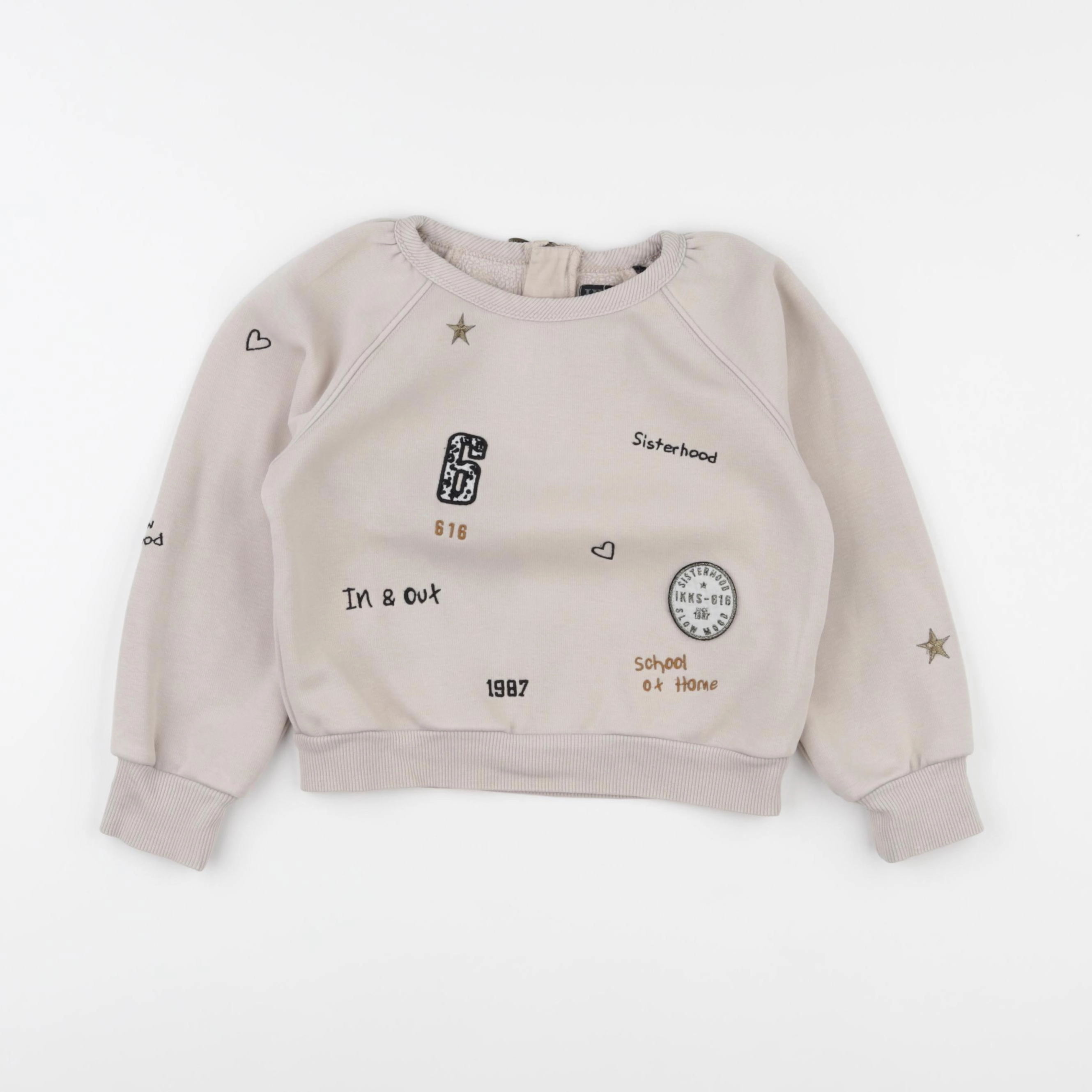 IKKS - sweat beige - 5 ans