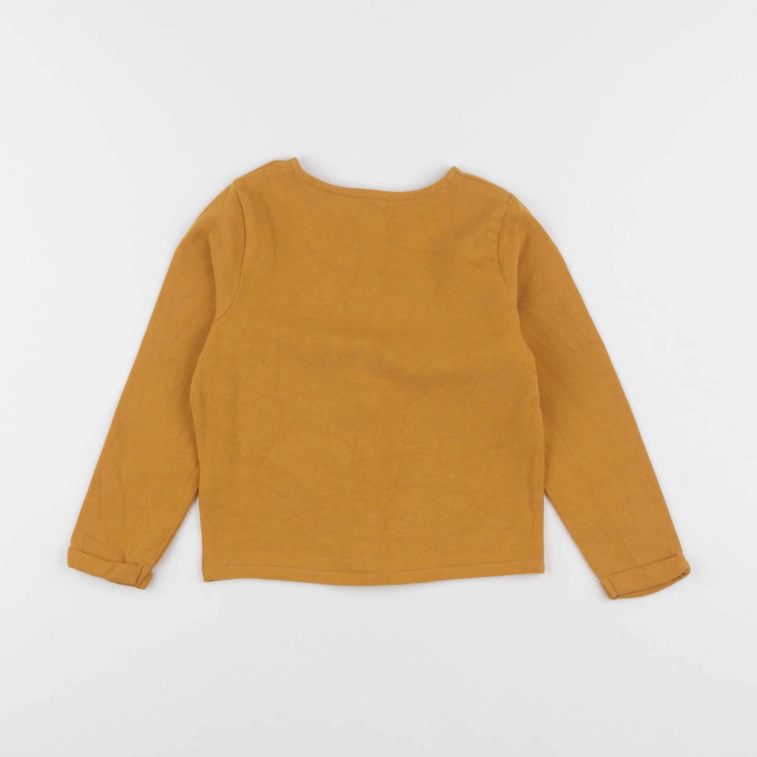 Vertbaudet - sweat jaune - 5 ans