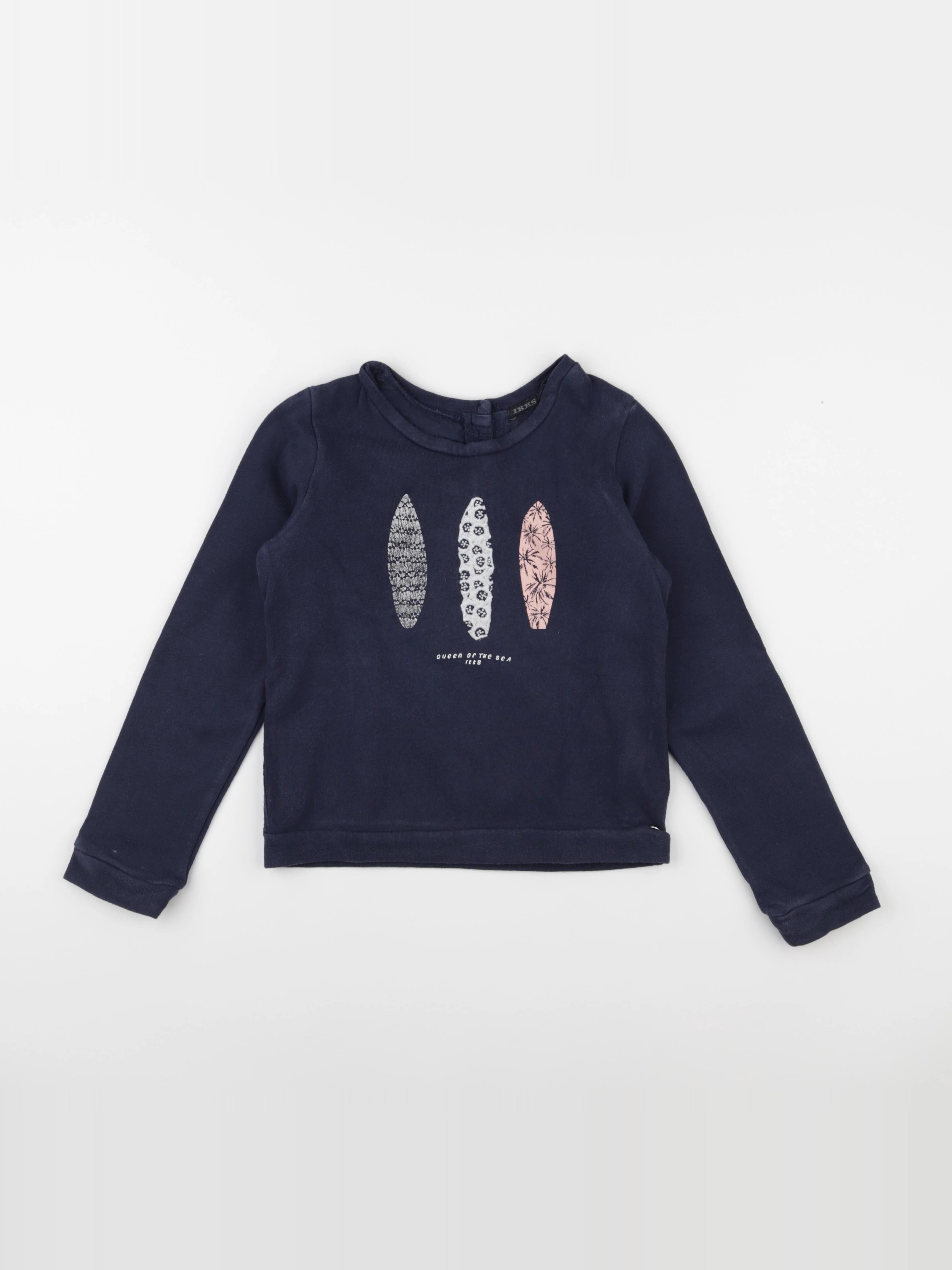 IKKS - sweat bleu - 8 ans