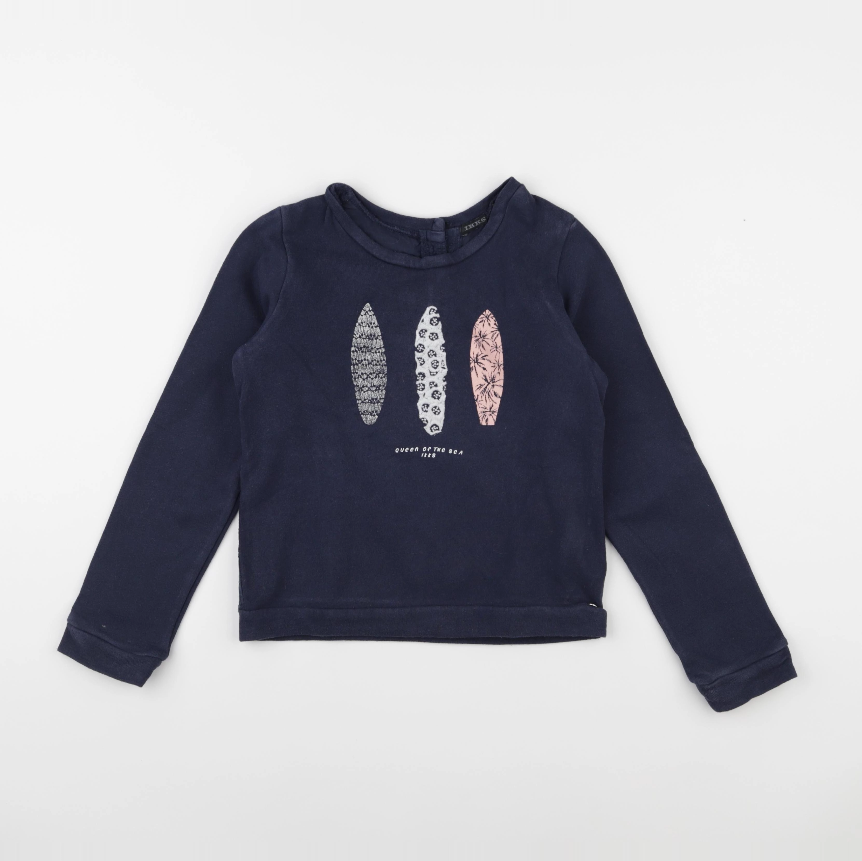 IKKS - sweat bleu - 8 ans