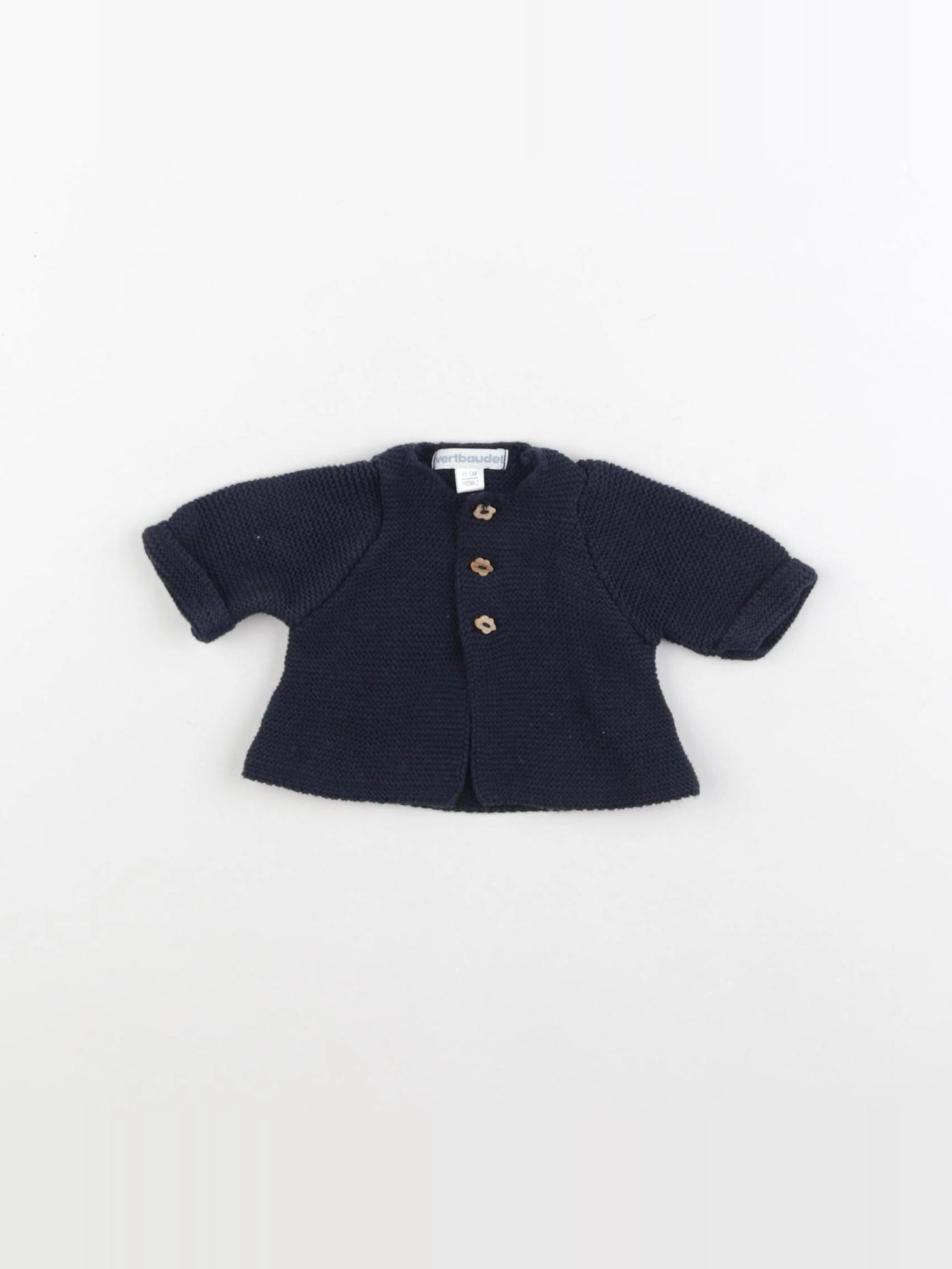 Vertbaudet - gilet bleu - Prématuré