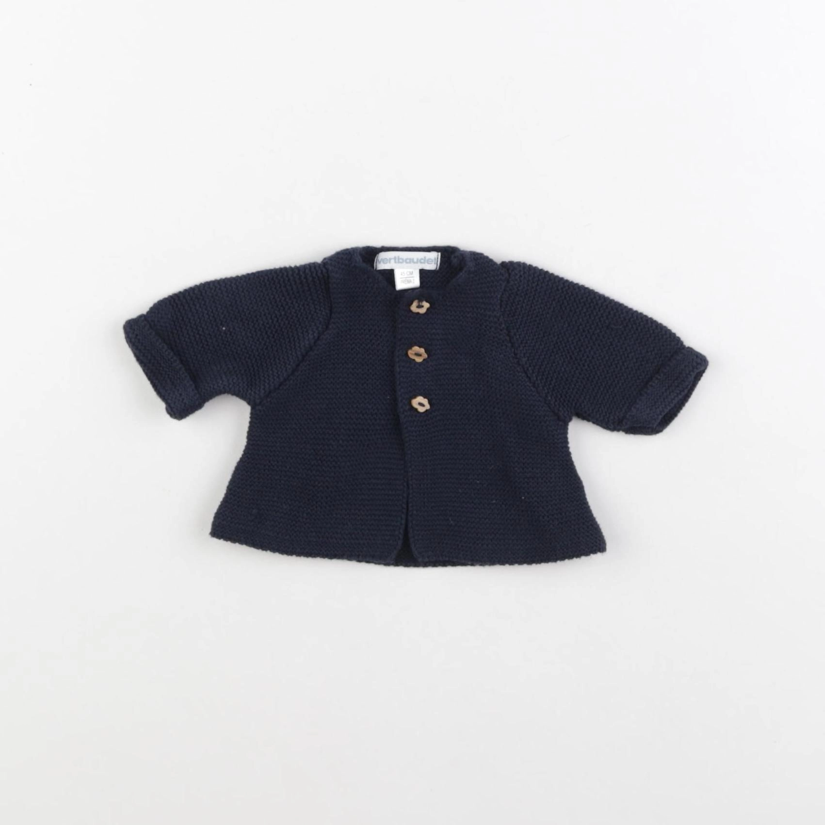 Vertbaudet - gilet bleu - Prématuré