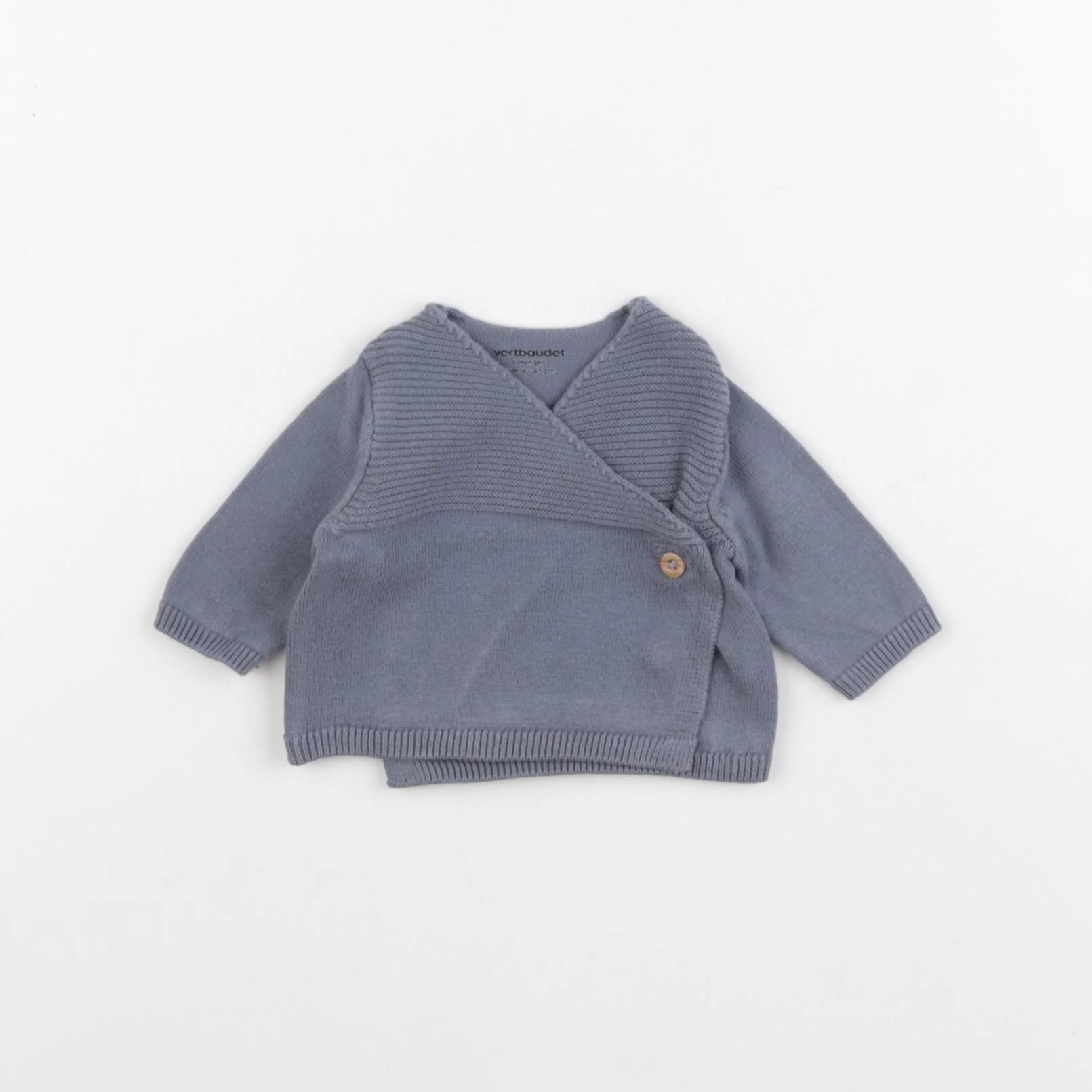 Vertbaudet - gilet bleu - Prématuré