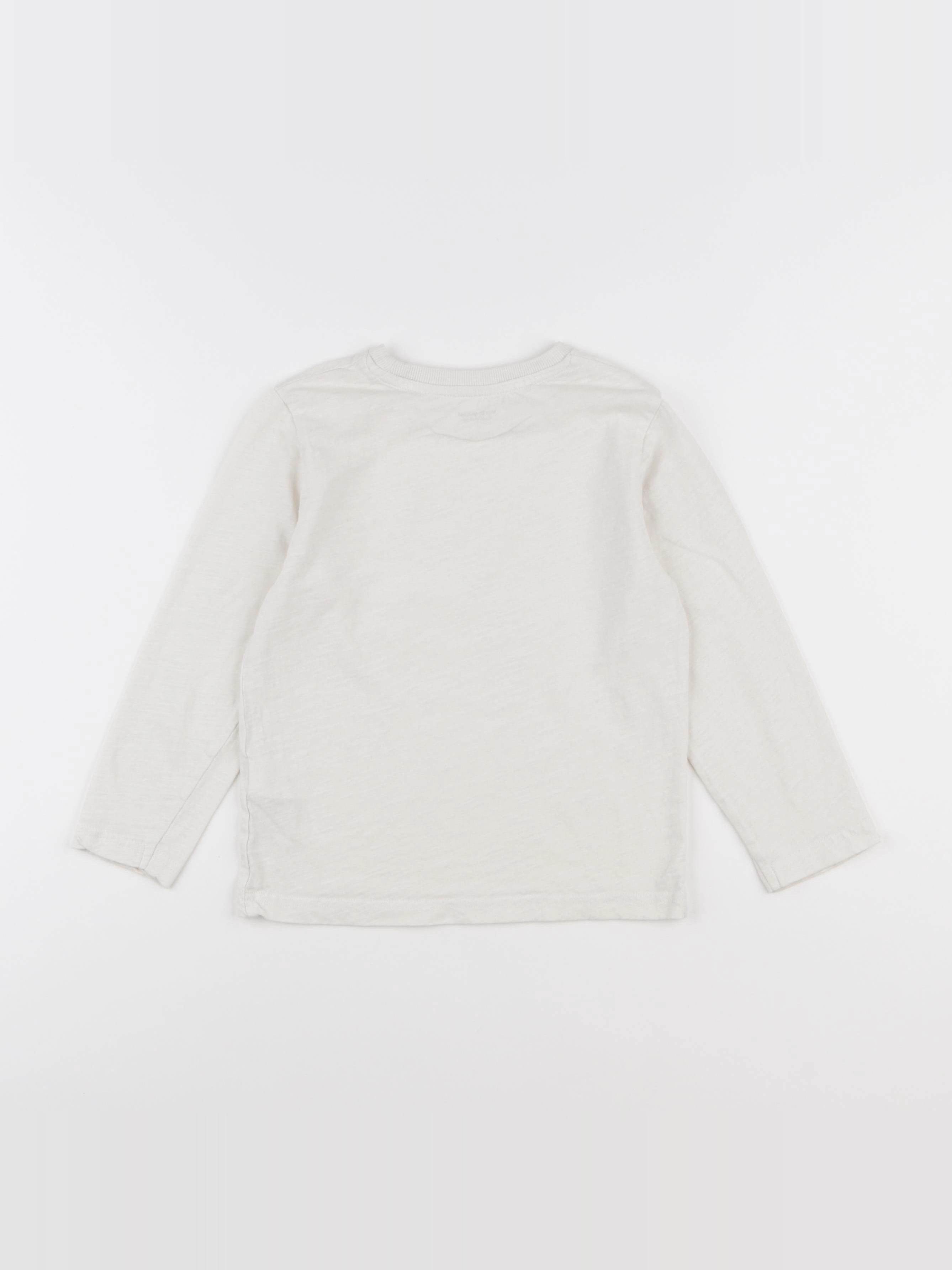 Vertbaudet - tee-shirt blanc - 6 ans