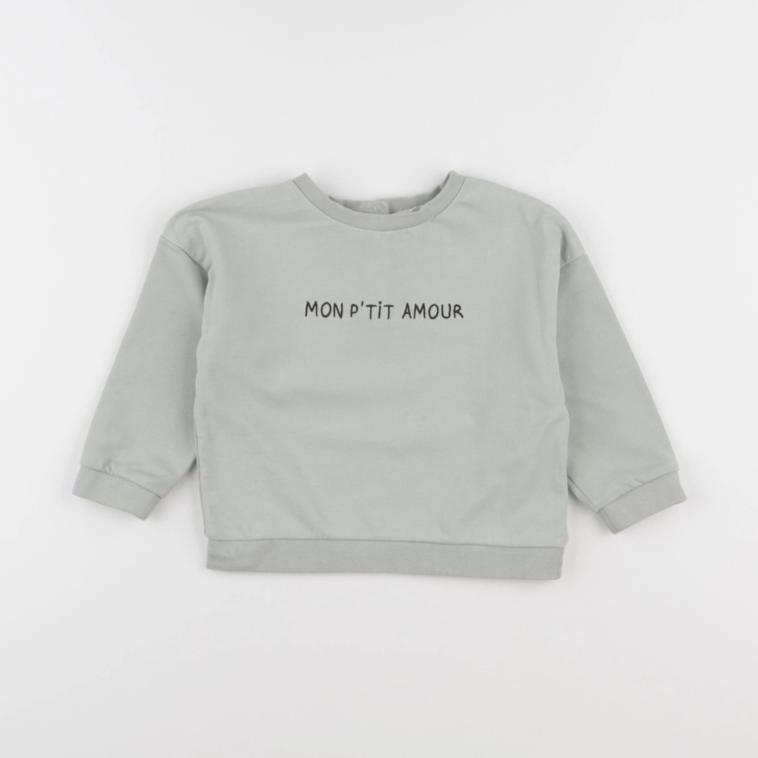 Vertbaudet - sweat vert - 2 ans