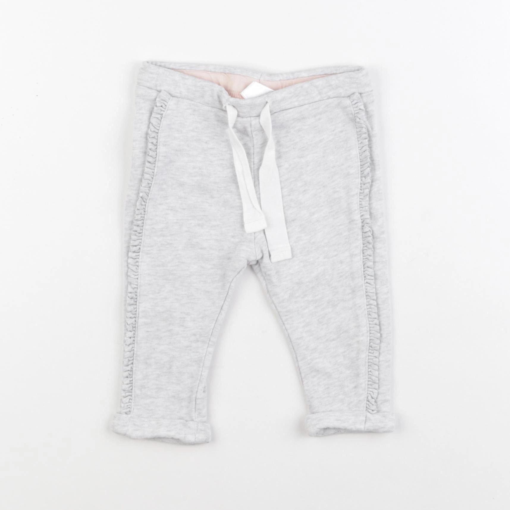 H&M - jogging gris - 6/9 mois