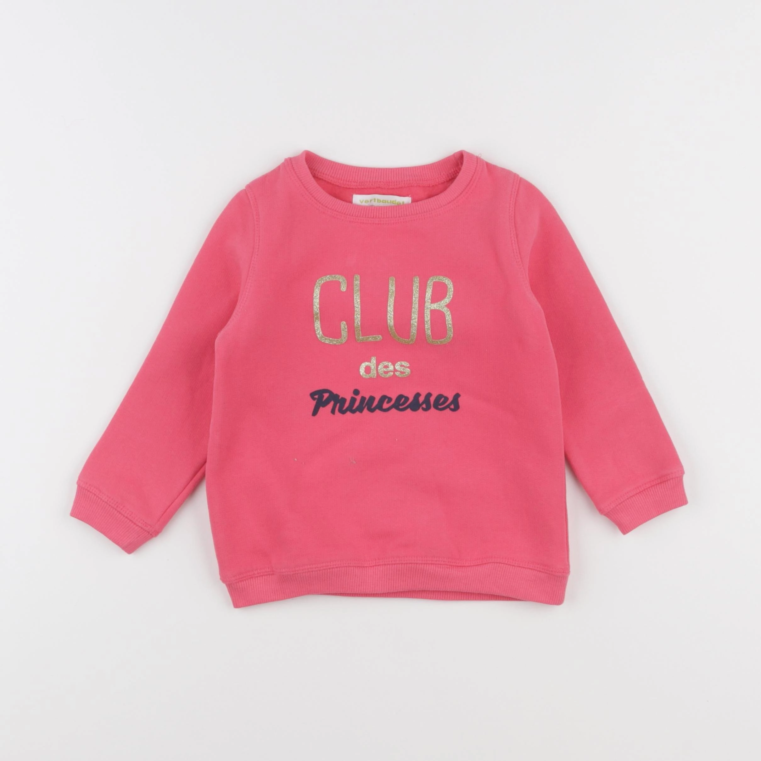 Vertbaudet - sweat rose - 3 ans